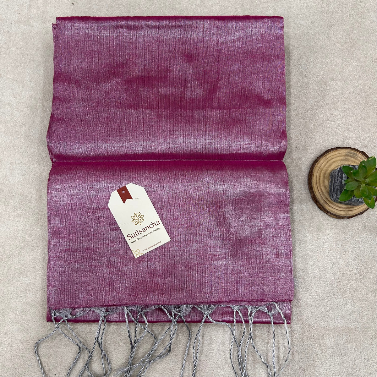 Pure Tissue Saree with Running Blouse | Clearance Sale