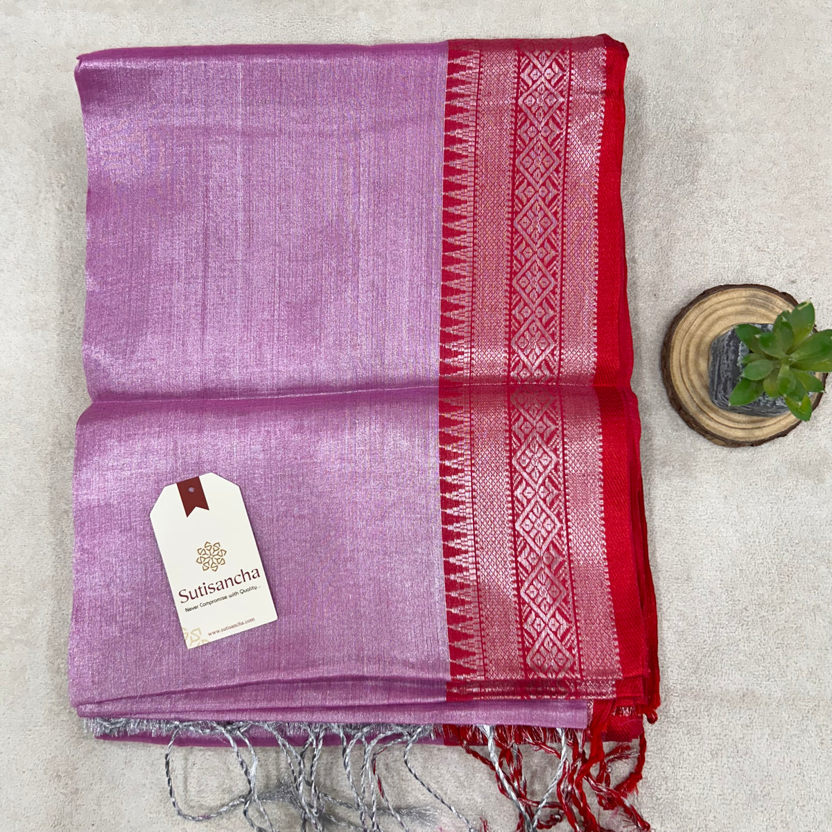 Pure Tissue Saree with Running Blouse | Clearance Sale
