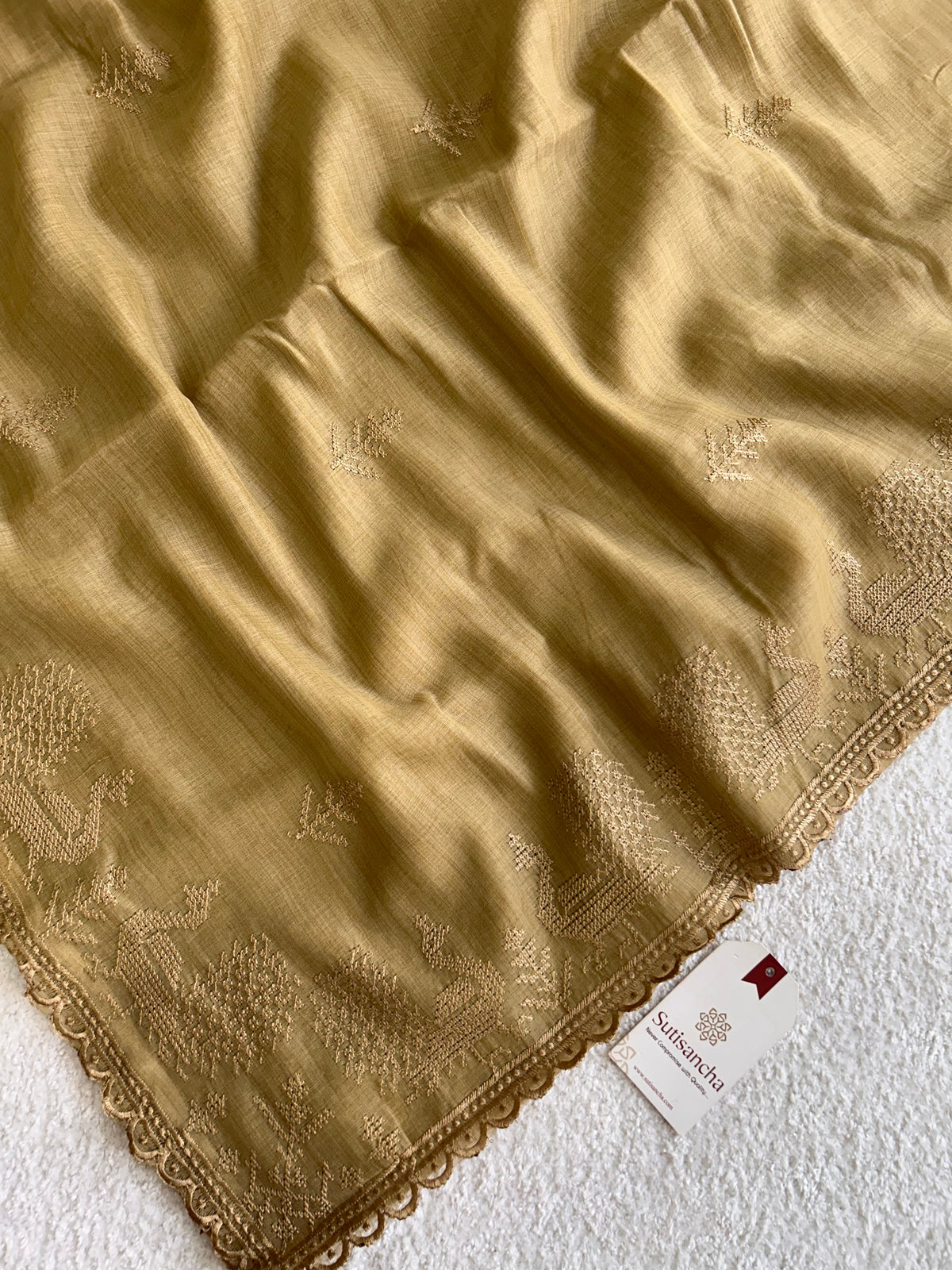 Peacock Heritage Border Classic Cotton Saree