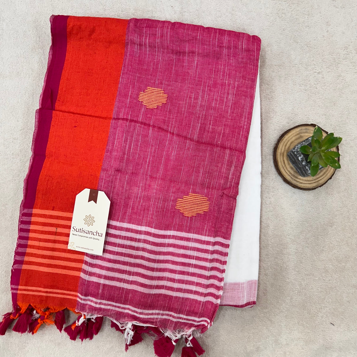 Pure Cotton Saree with Running Blouse | Clearance Sale