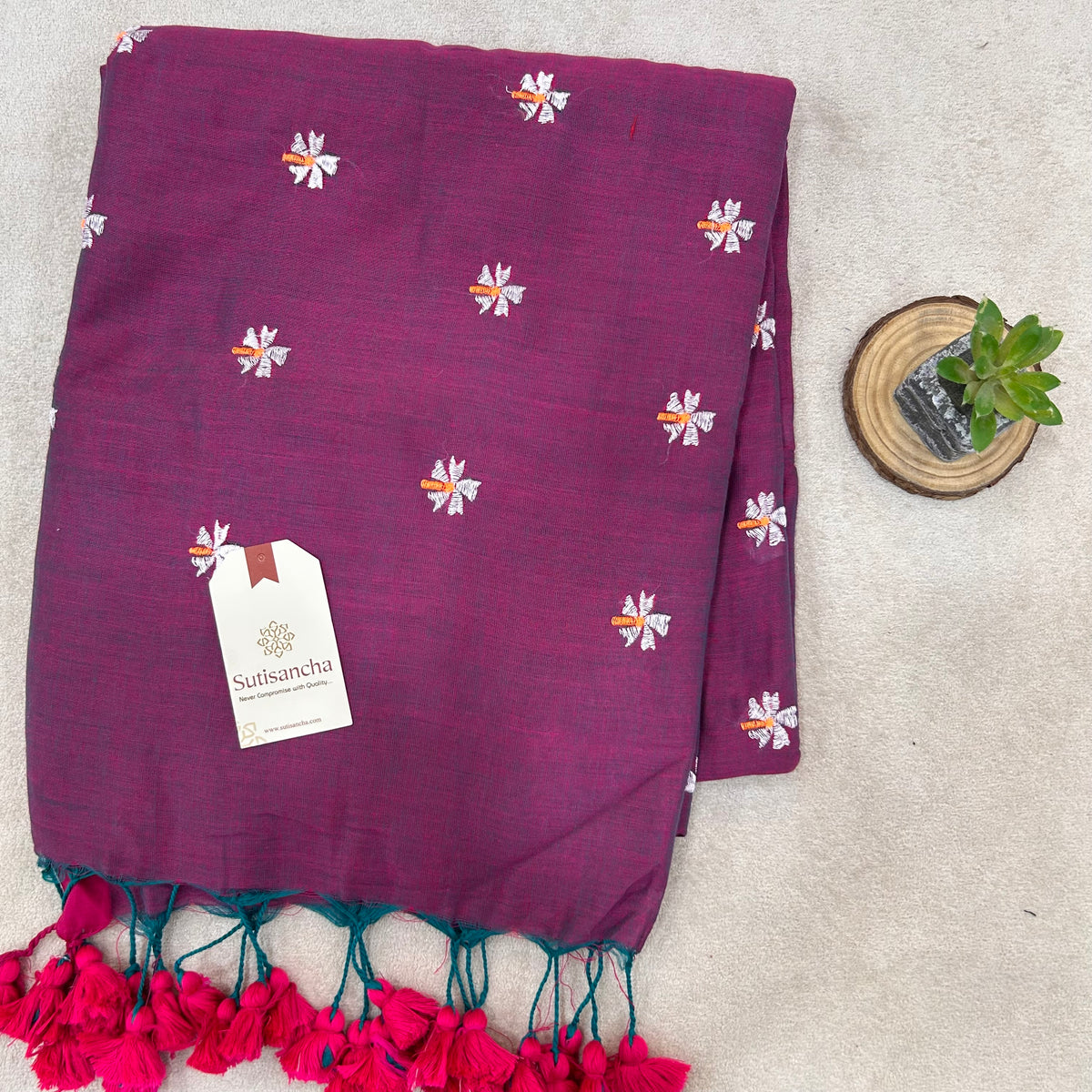 Pure Cotton Saree with Running Blouse | Clearance Sale