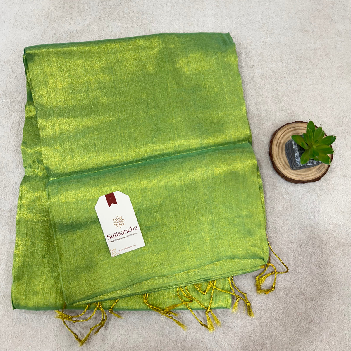 Pure Tissue Saree with Running Blouse | Clearance Sale