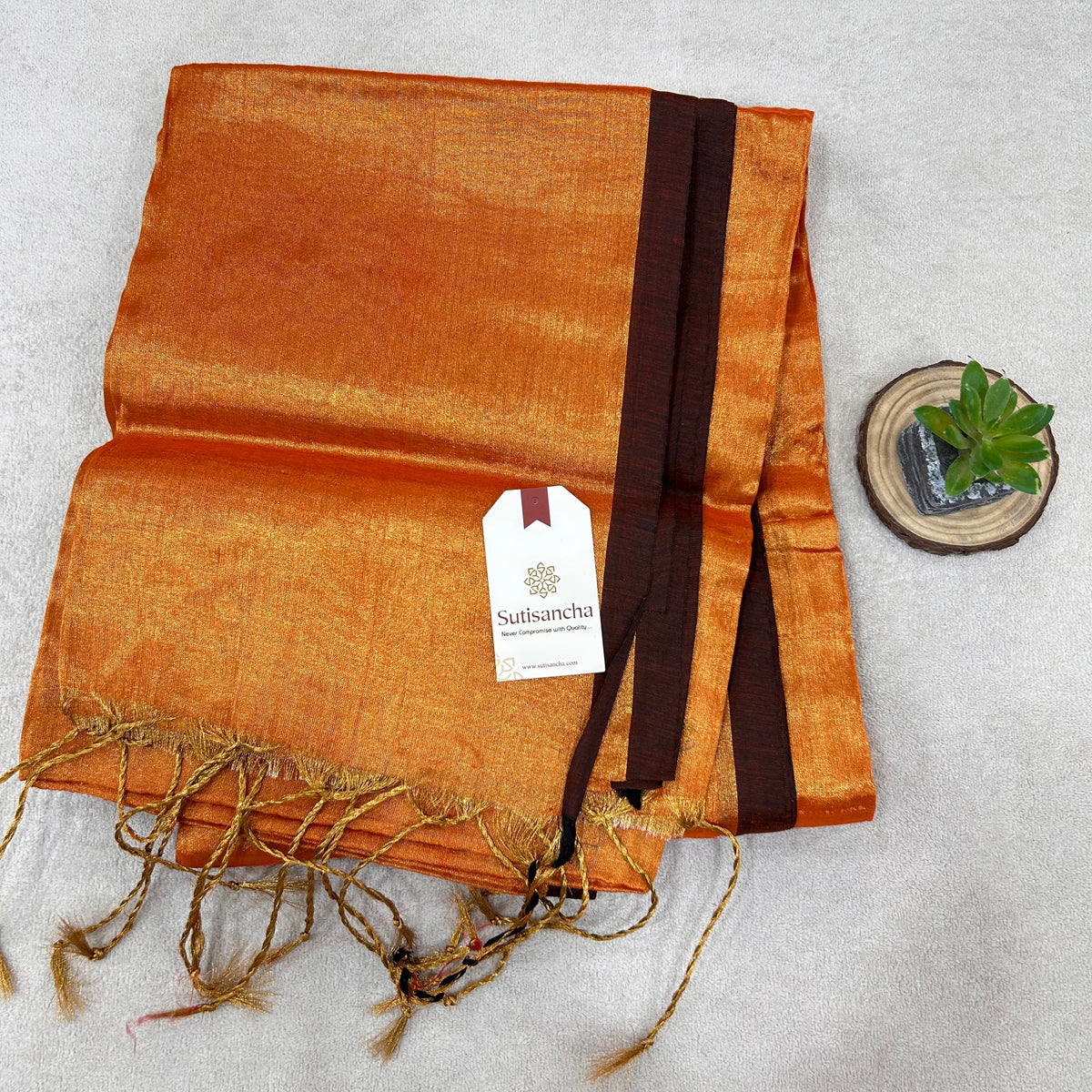 Pure Tissue Saree with Running Blouse | Clearance Sale