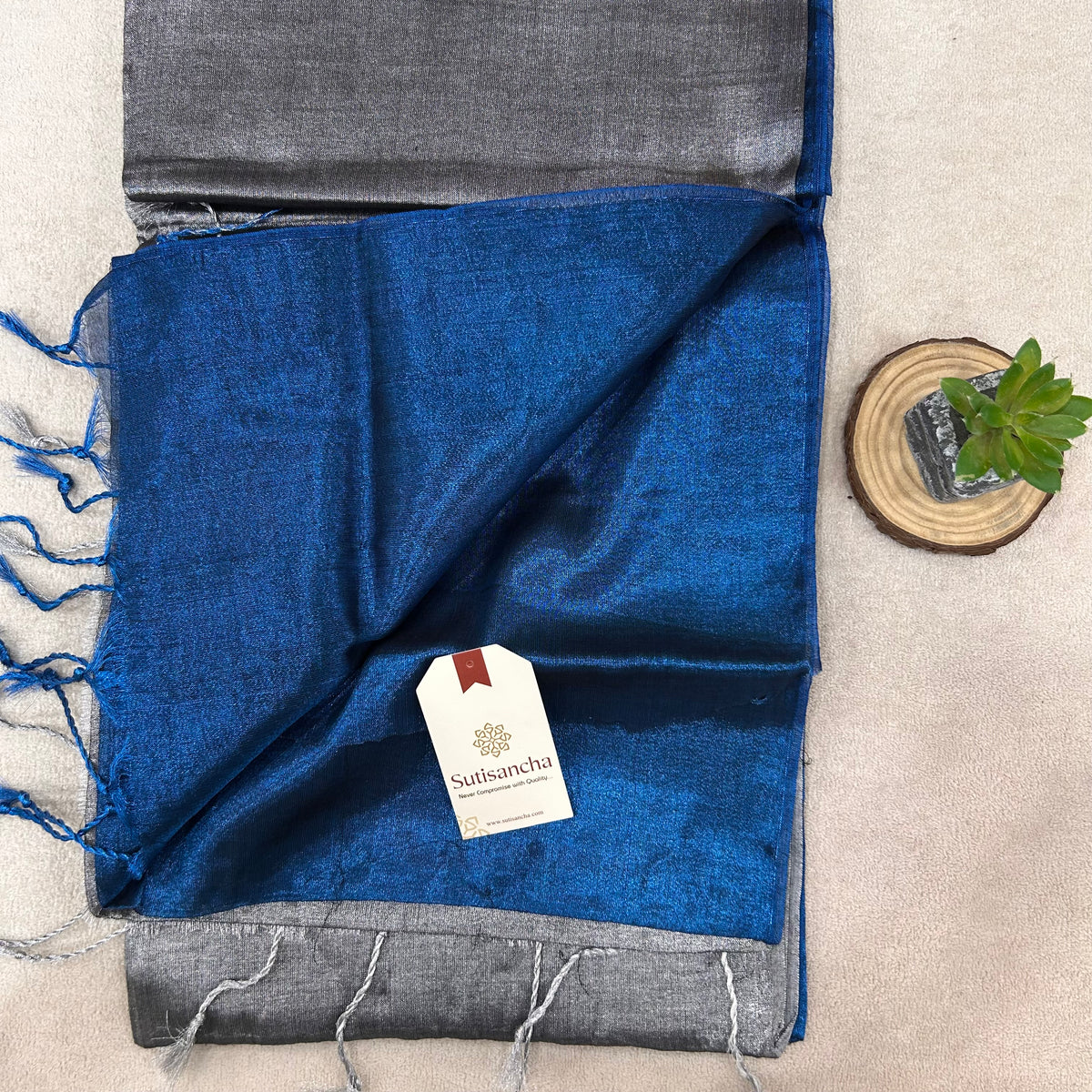 Pure Tissue Saree with Running Blouse | Clearance Sale