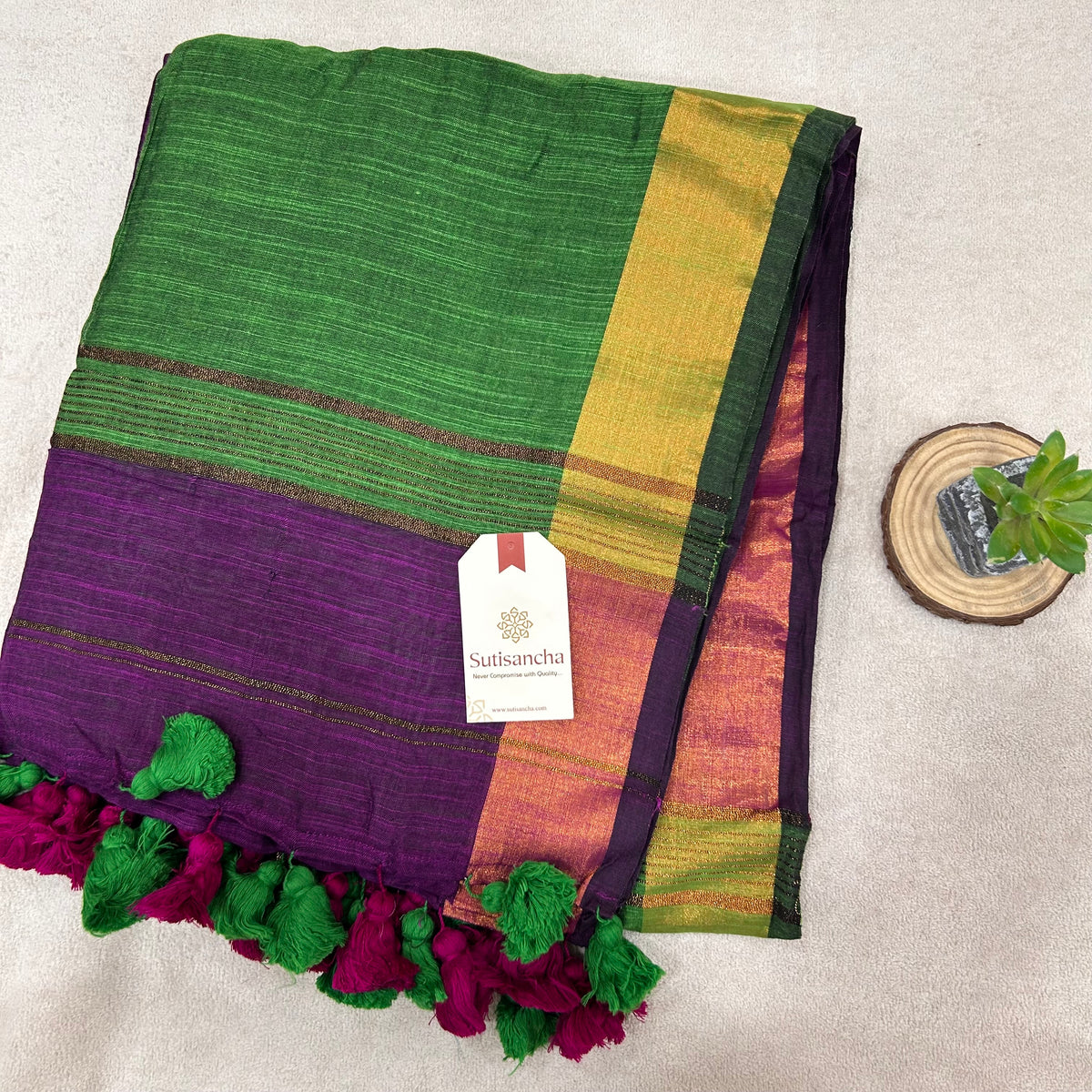 Pure Cotton Saree with Running Blouse | Clearance Sale
