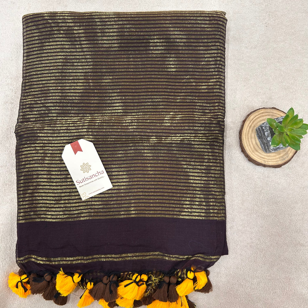 Pure Tissue Saree with Running Blouse | Clearance Sale