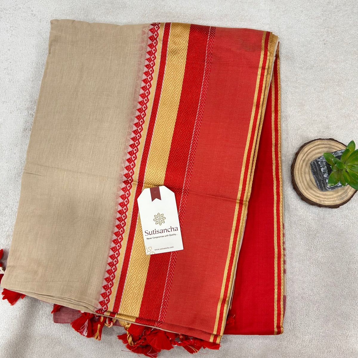 Pure Cotton Saree with Running Blouse | Clearance Sale