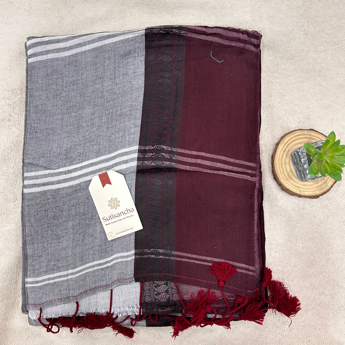 Pure Cotton Saree with Running Blouse | Clearance Sale