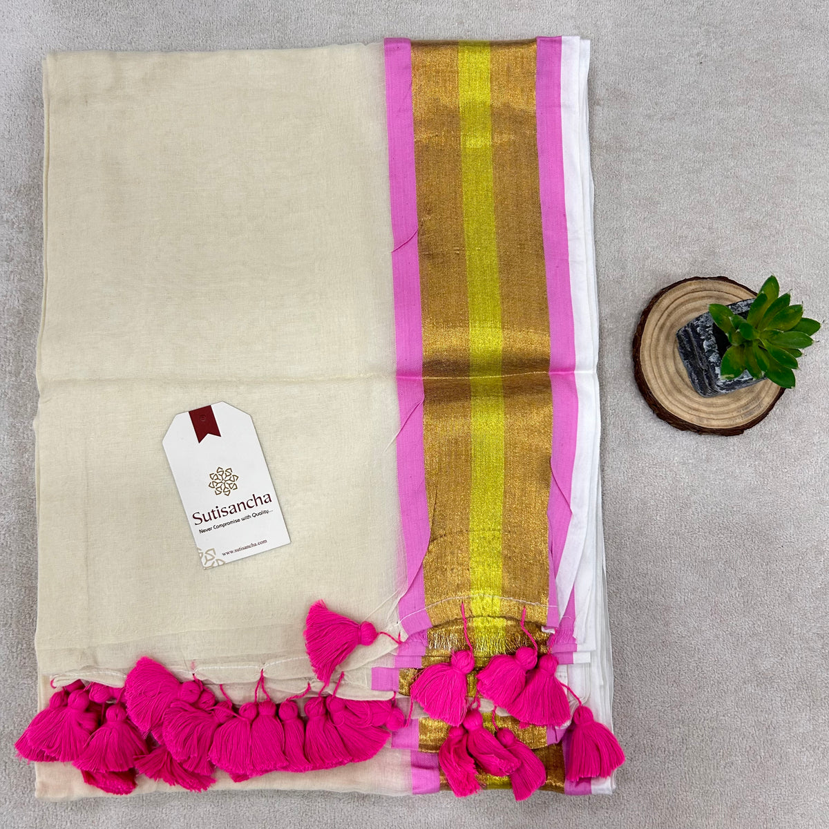 Pure Cotton Saree with Running Blouse | Clearance Sale