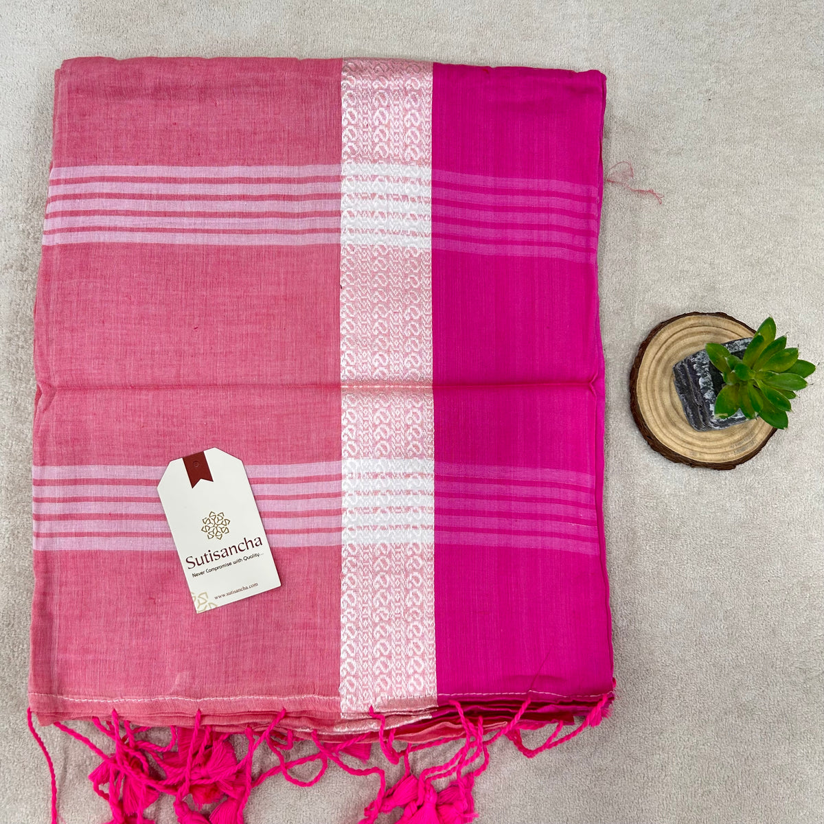 Pure Cotton Saree with Running Blouse | Clearance Sale