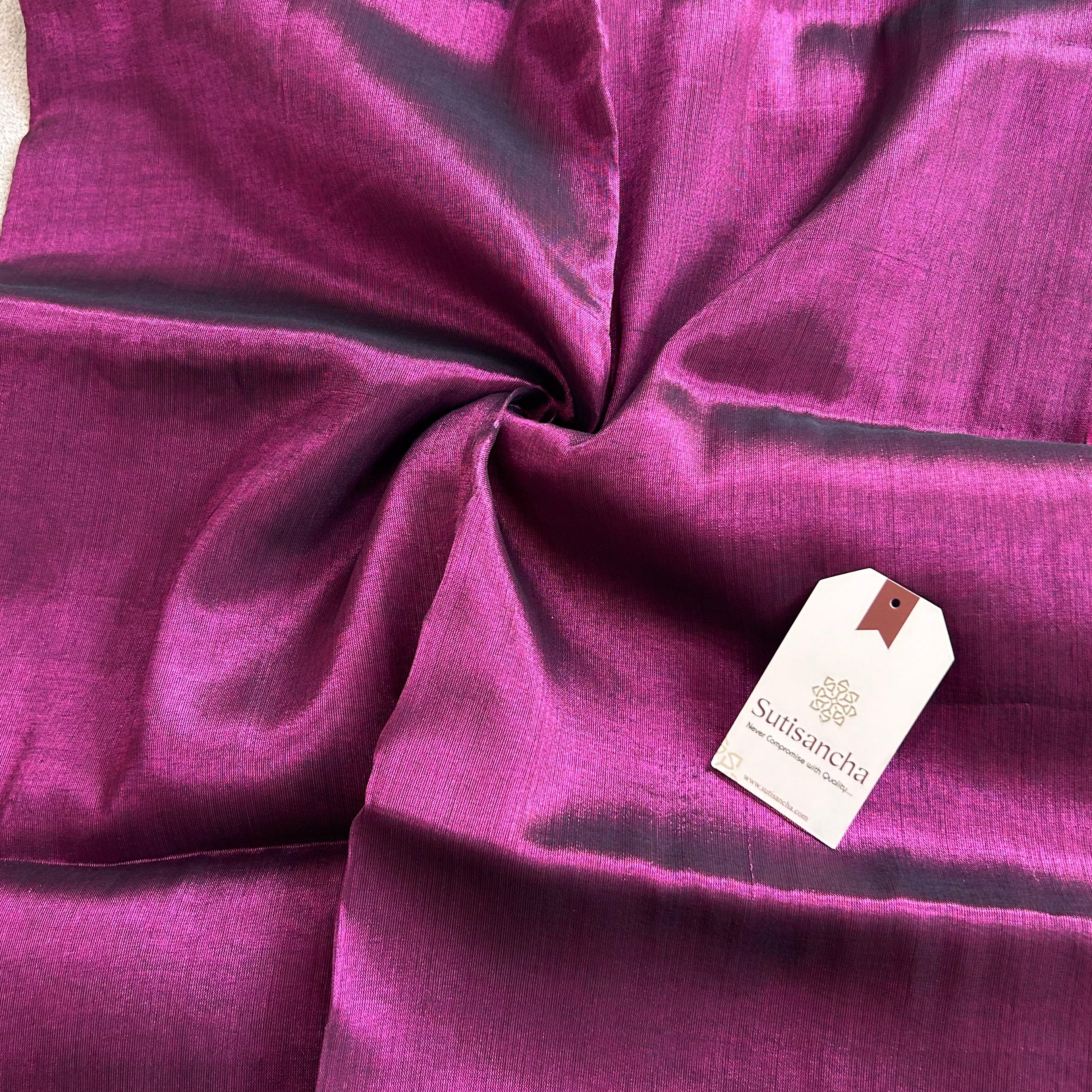 Sutisancha Queen pink Handloom Tissue Saree