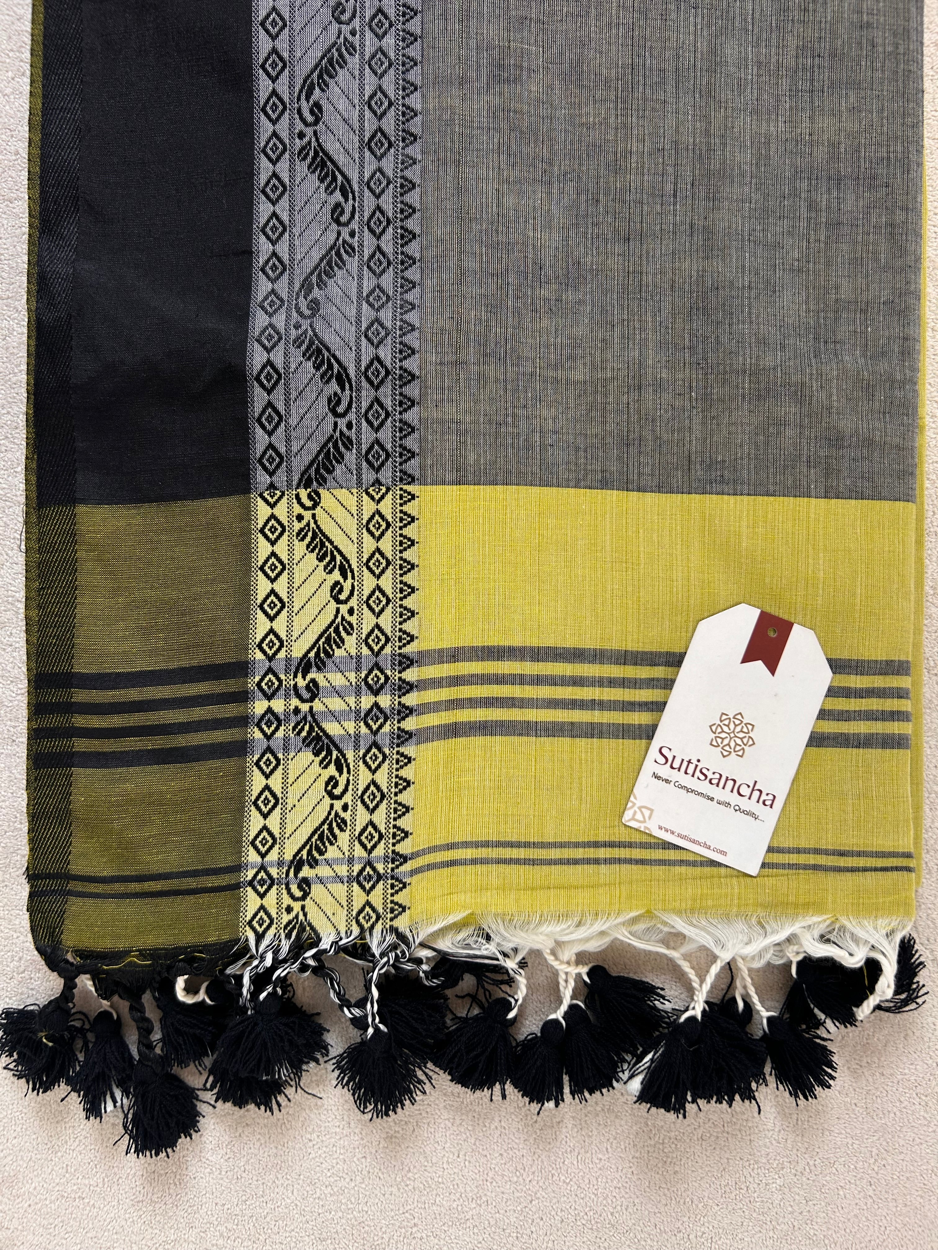 Loomed to Perfection: Handwoven Cotton Saree