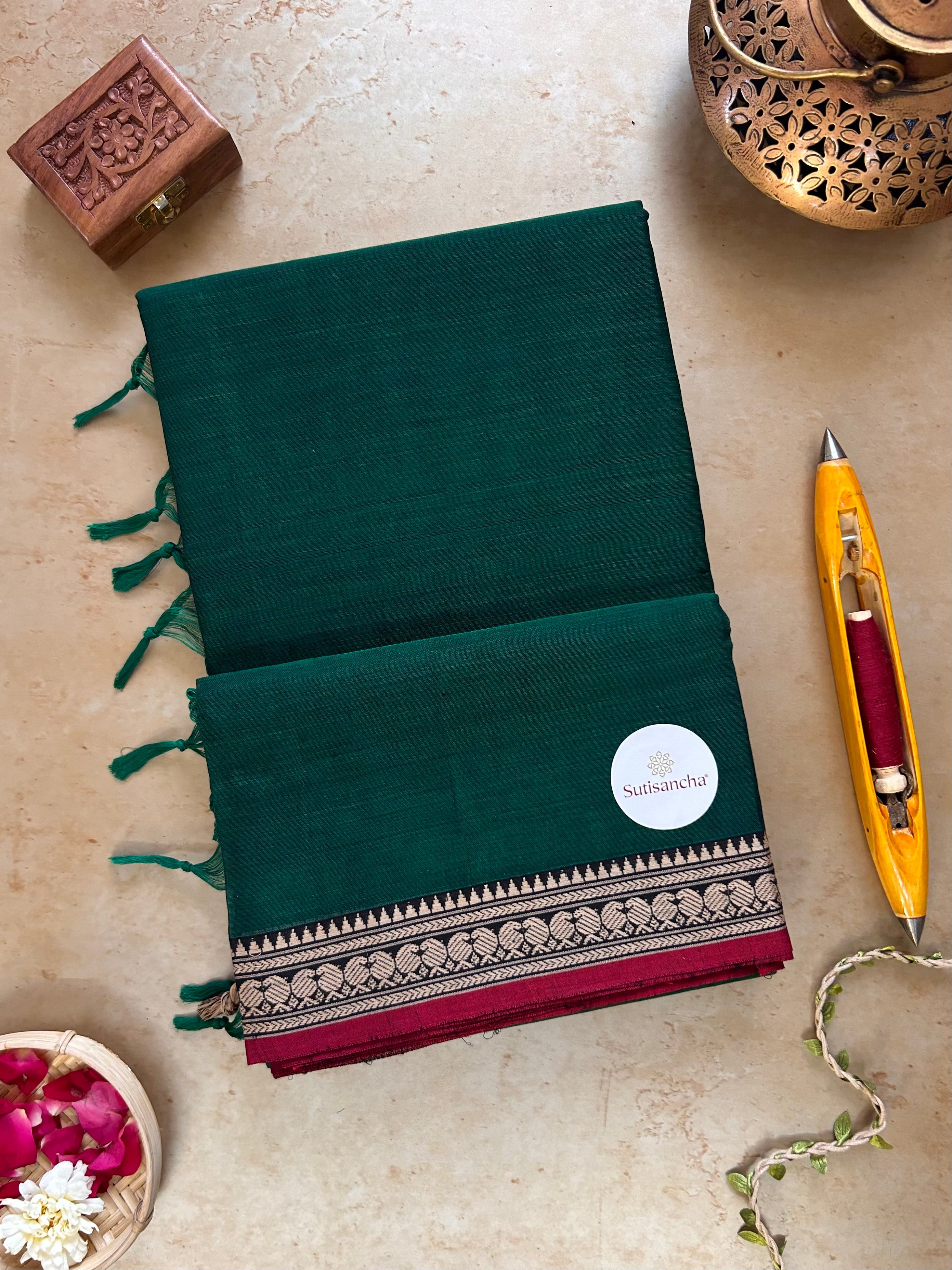 Classic Narayanpet Mercerized Cotton Saree