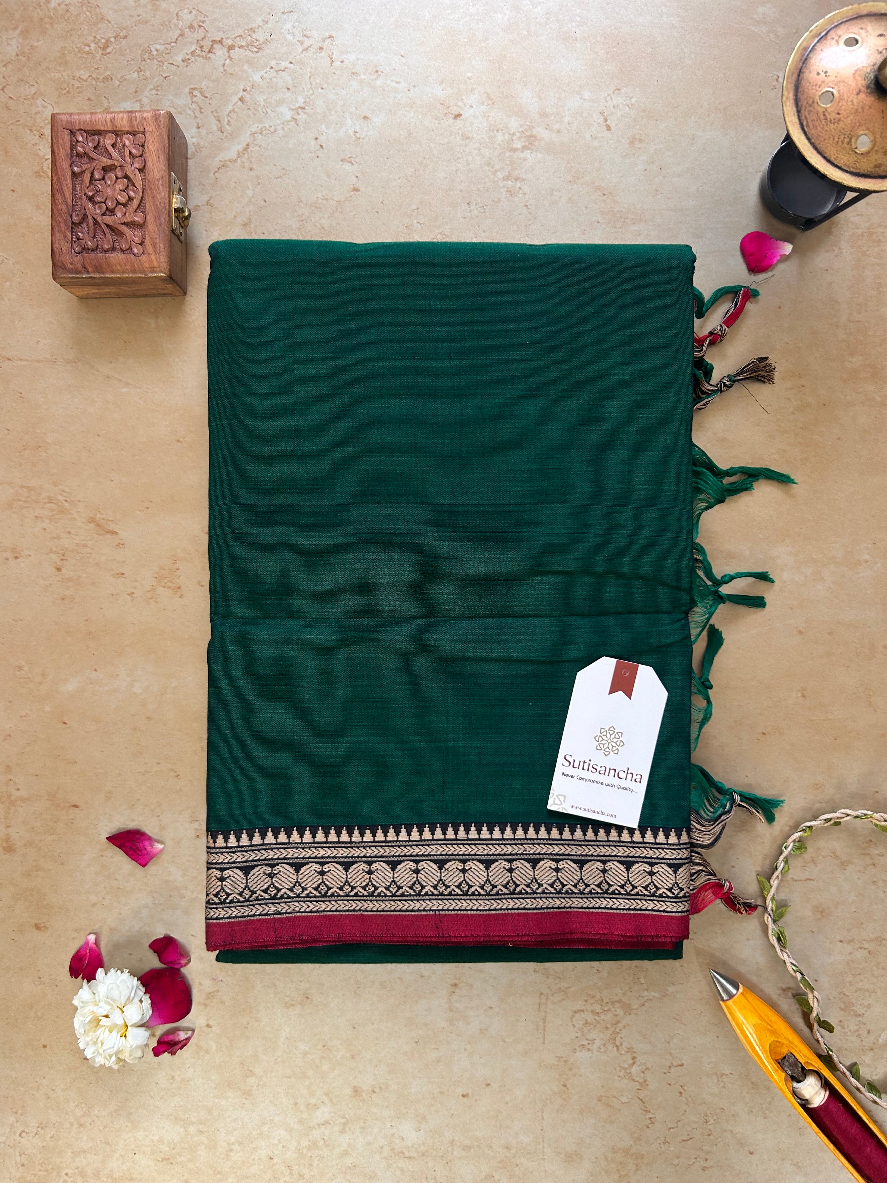 Classic Narayanpet Mercerized Cotton Saree