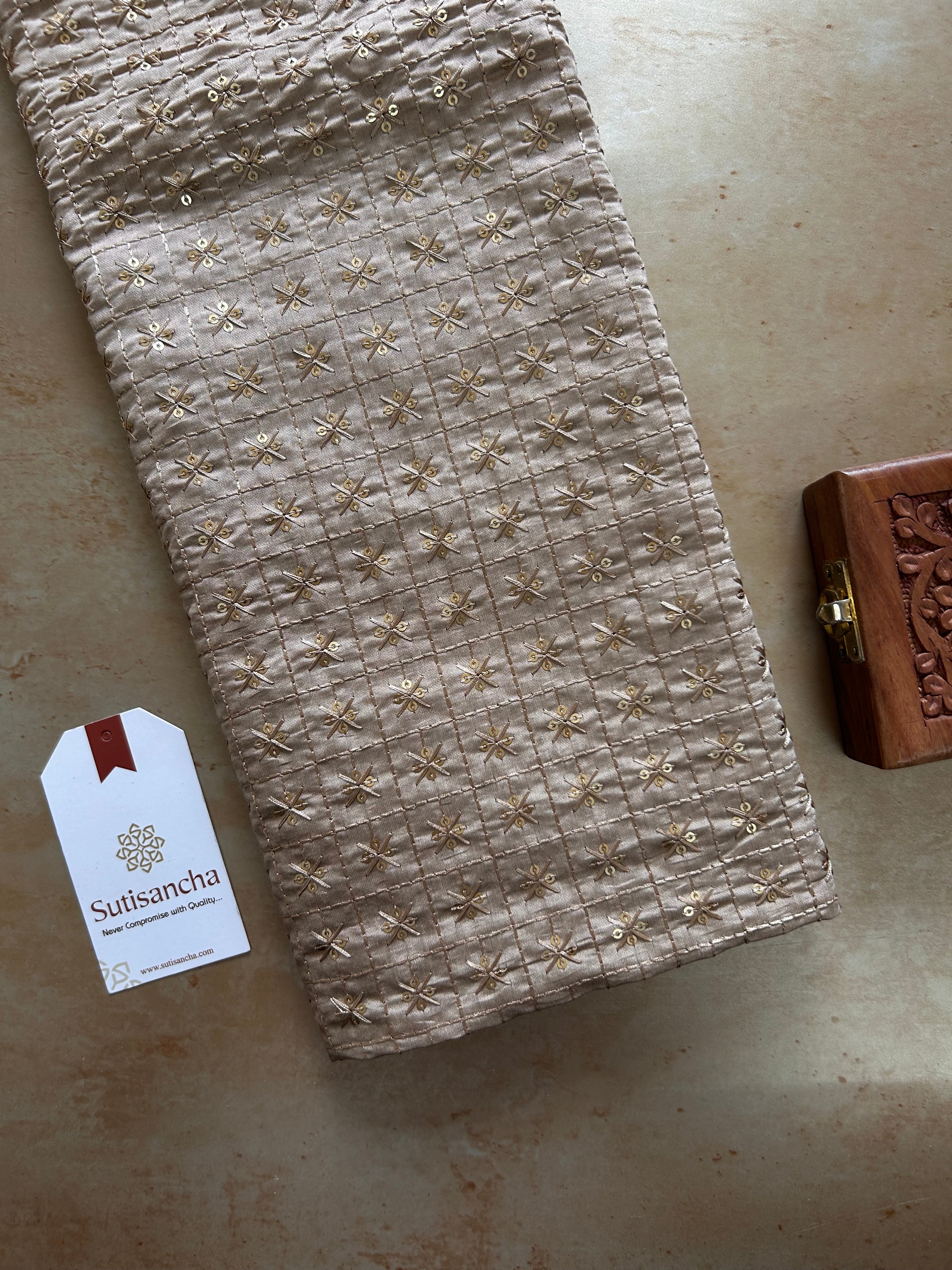 The Luxe Gleam Tissue Cotton Saree