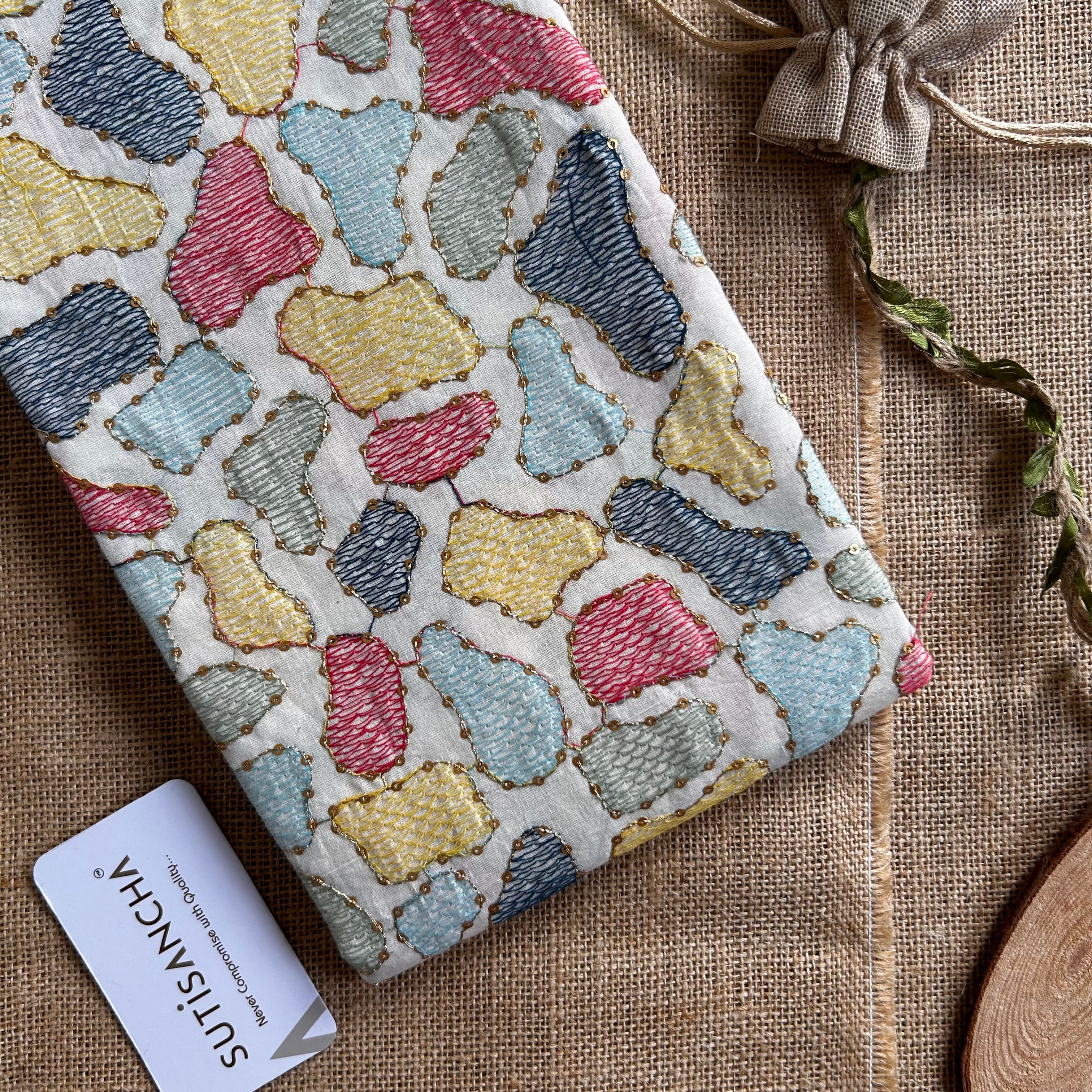 Sutisancha Peach Handloom Cotton Saree with Designer Blouse