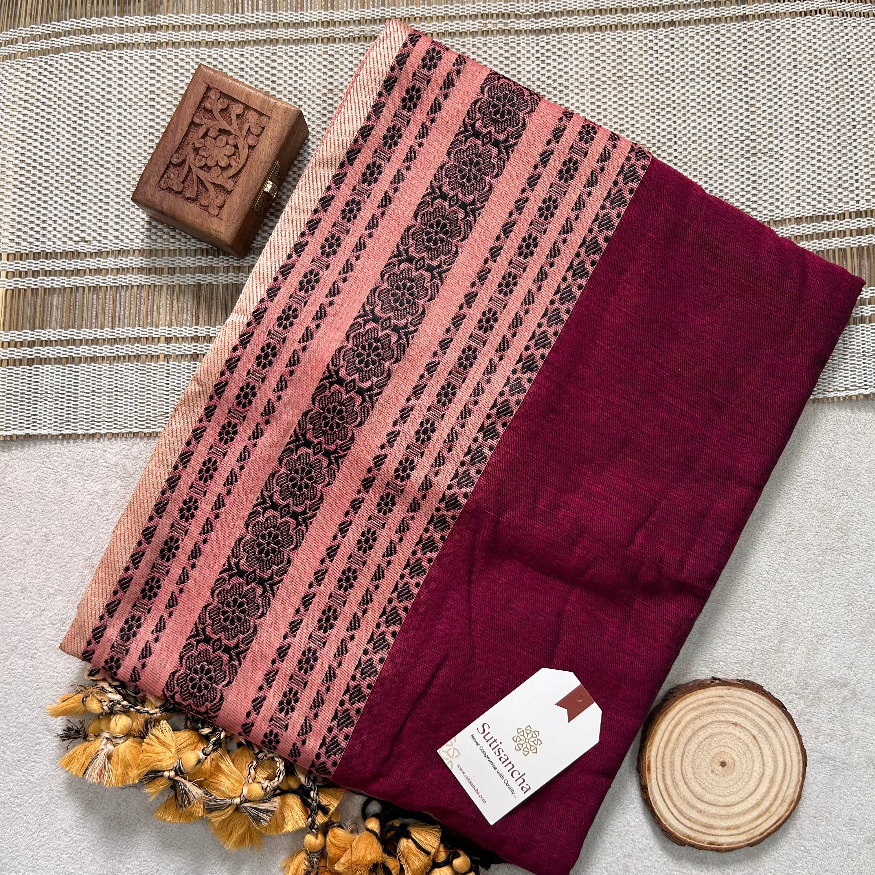 Classic Charm Handwoven Cotton Saree