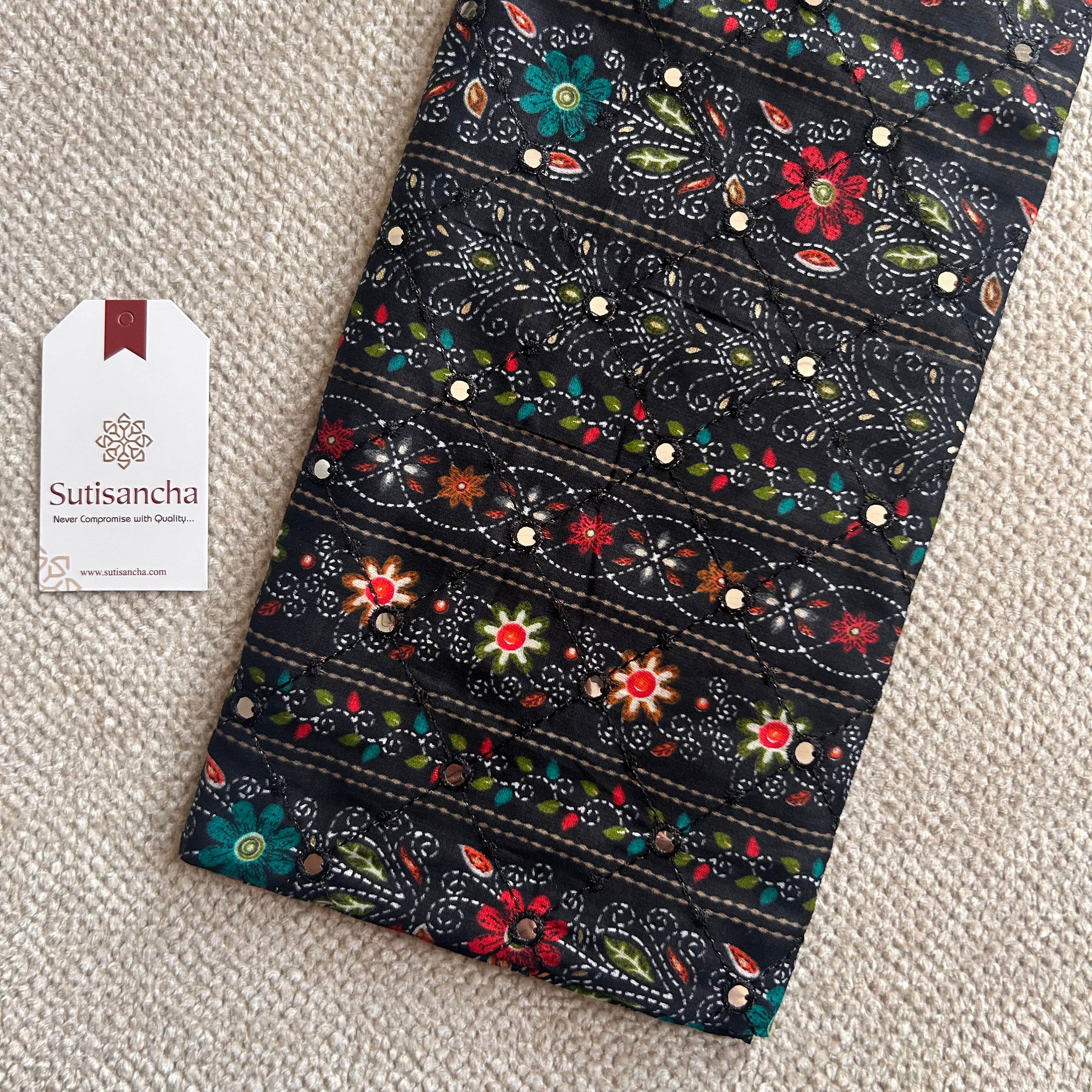 Sutisancha Rama Handloom Cotton Saree with Designer Work Blouse