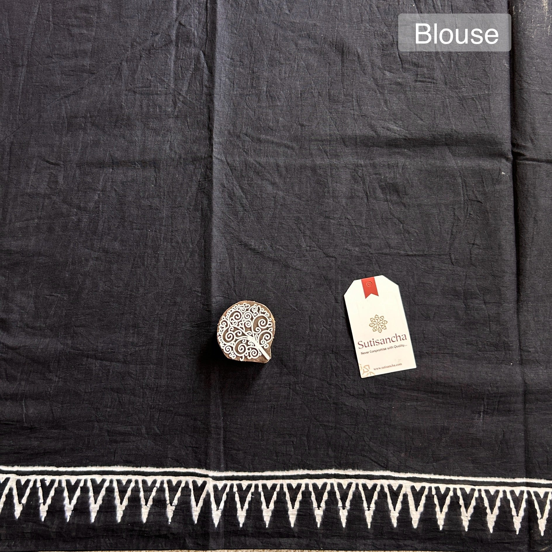 Bagru Hand Block Printed Mulmul Cotton Designer Saree