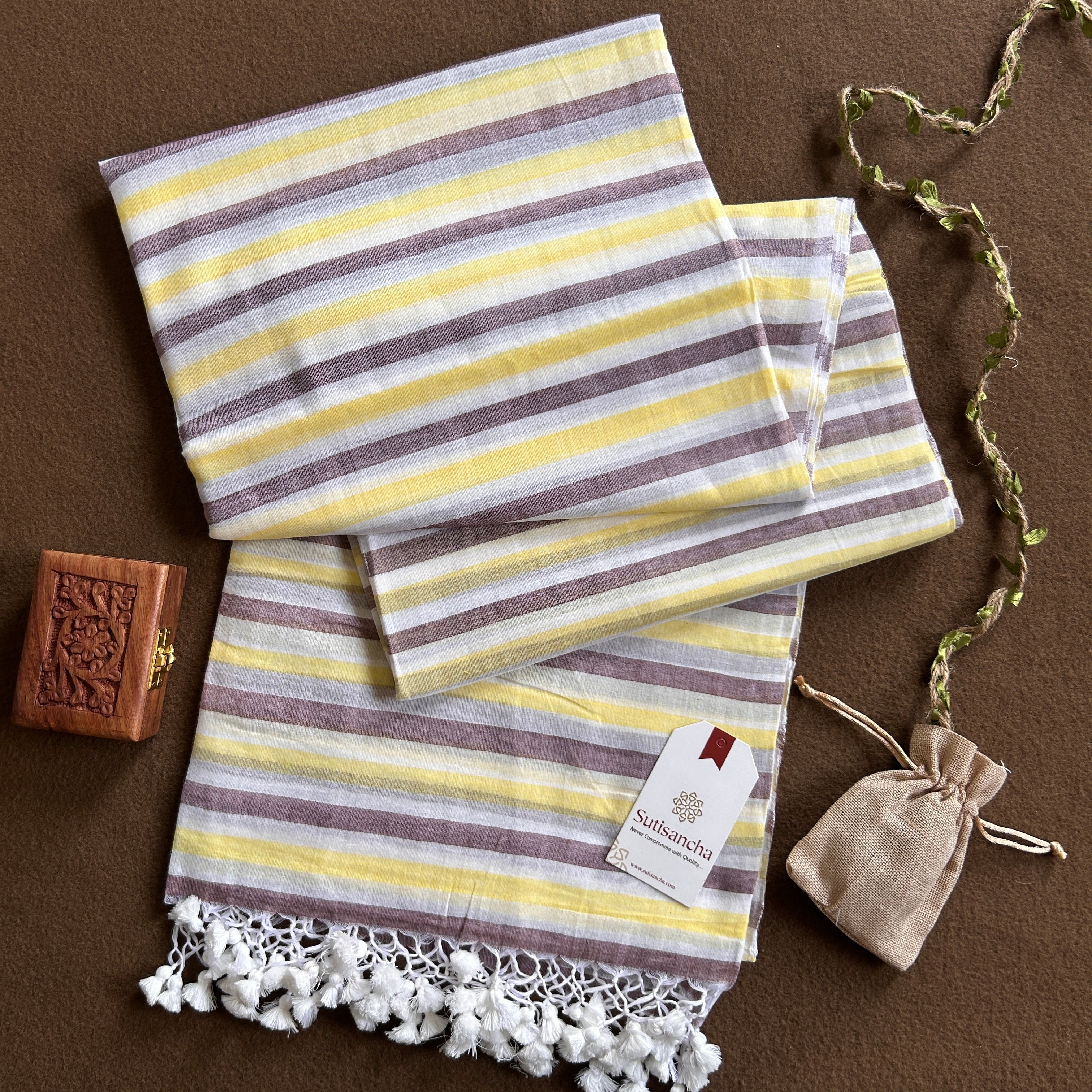 Sutisancha Handloom Mul Cotton Saree