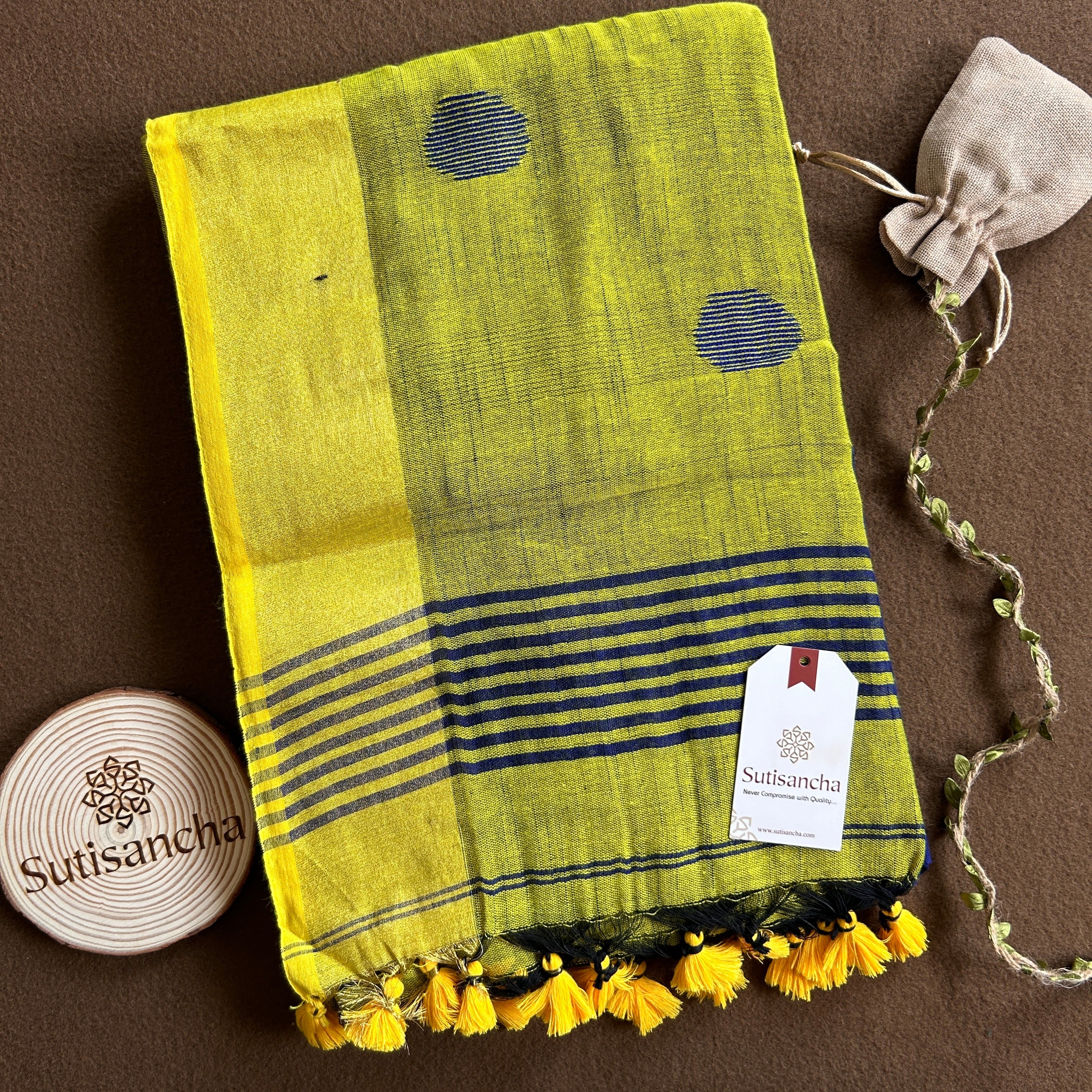 Sutisancha Woven Heritage Handloom Cotton Saree