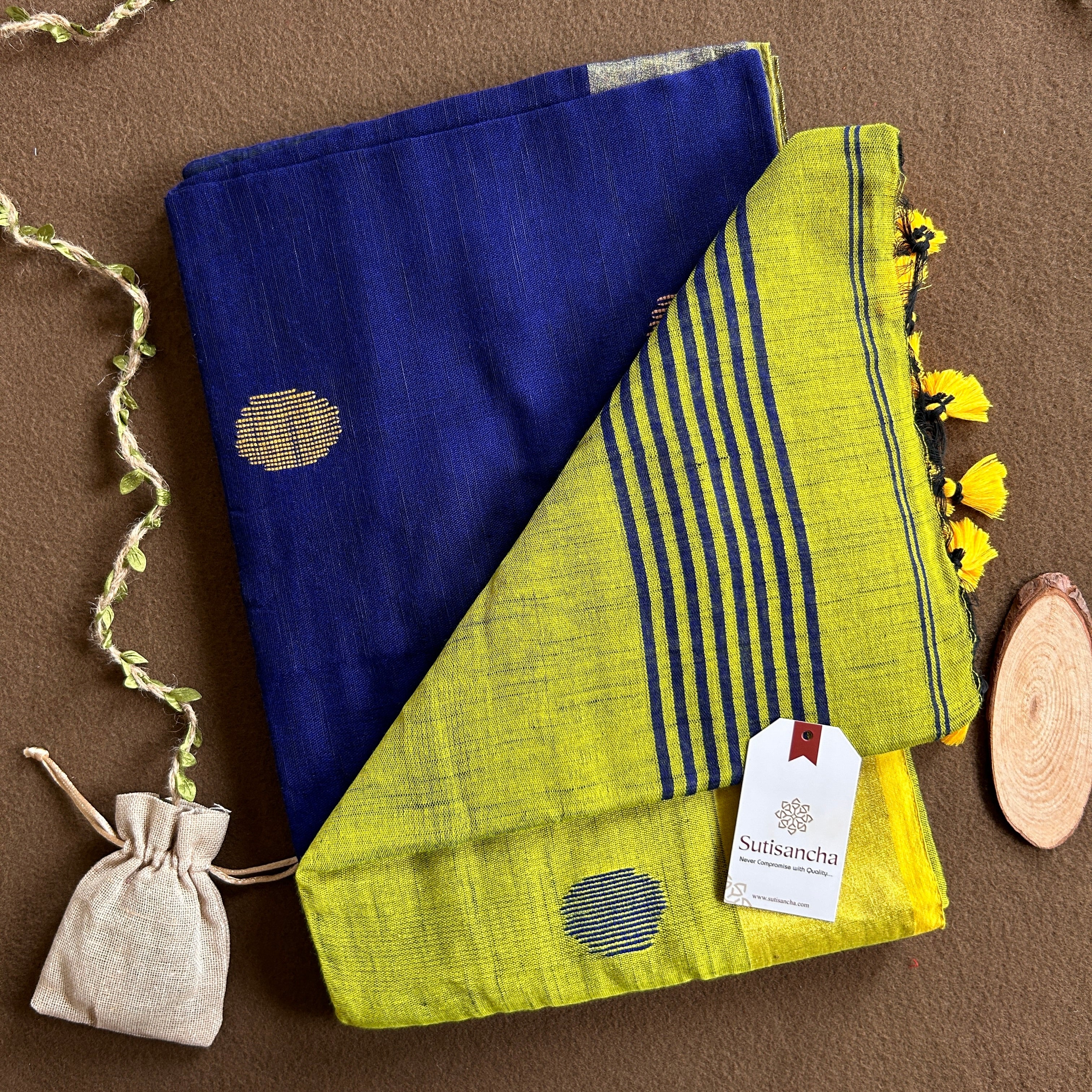 Sutisancha Woven Heritage Handloom Cotton Saree