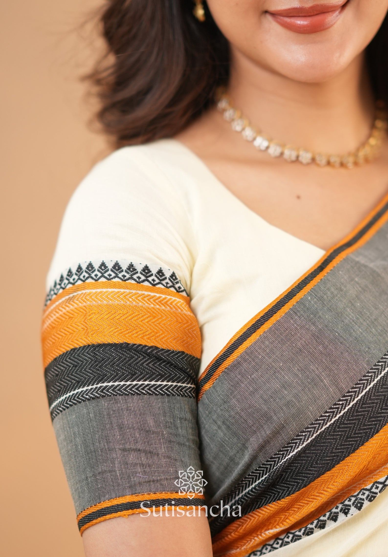 Sutisancha Handwoven Bliss Bengal Cotton Saree