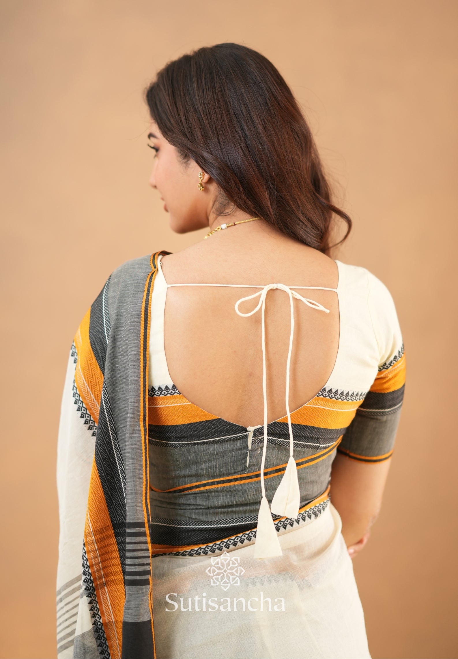 Sutisancha Handwoven Bliss Bengal Cotton Saree