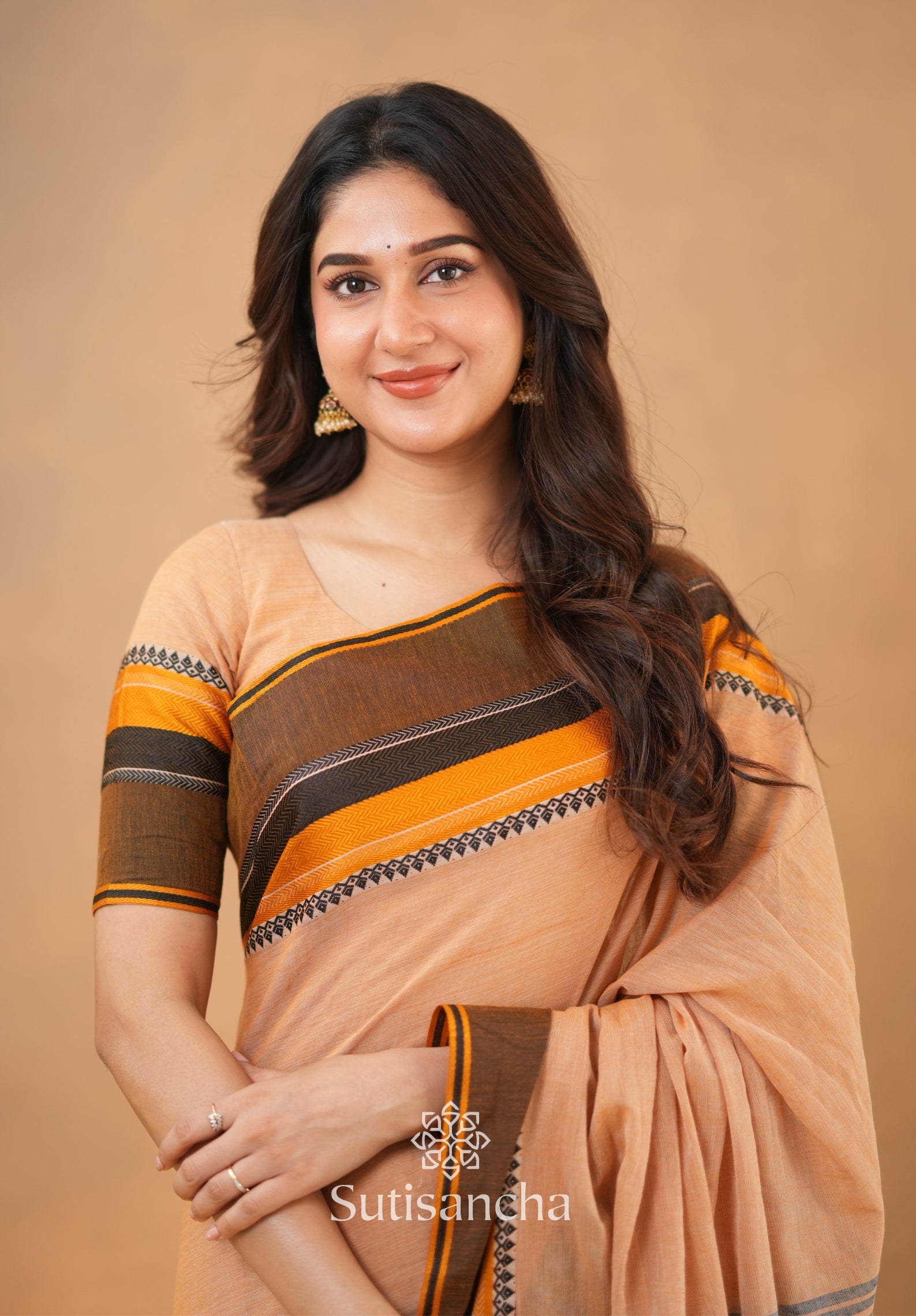 Sutisancha Handwoven Bliss Bengal Cotton Saree