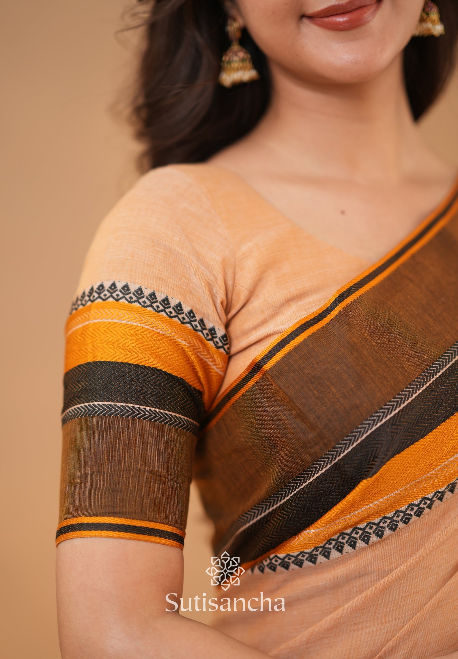 Sutisancha Handwoven Bliss Bengal Cotton Saree