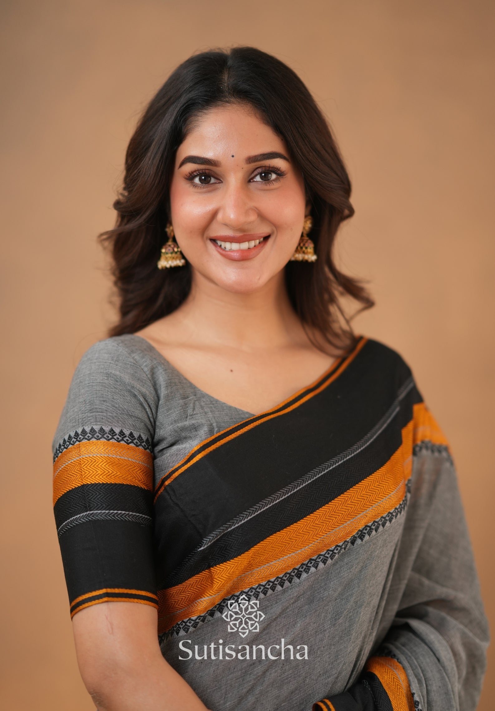 Sutisancha Handwoven Bliss Bengal Cotton Saree