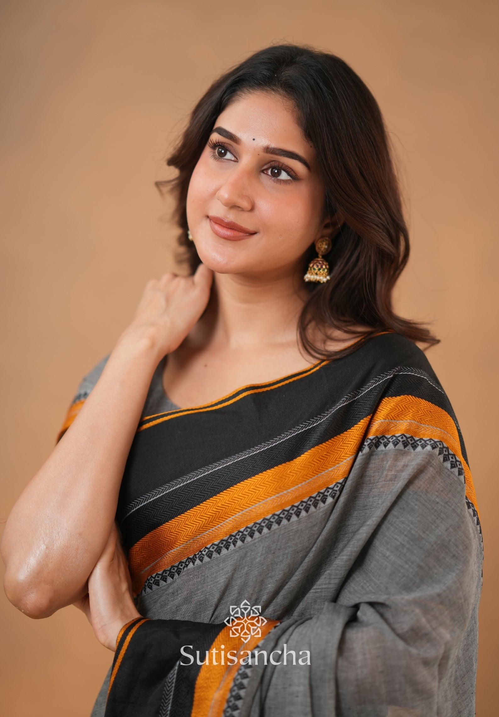 Sutisancha Handwoven Bliss Bengal Cotton Saree