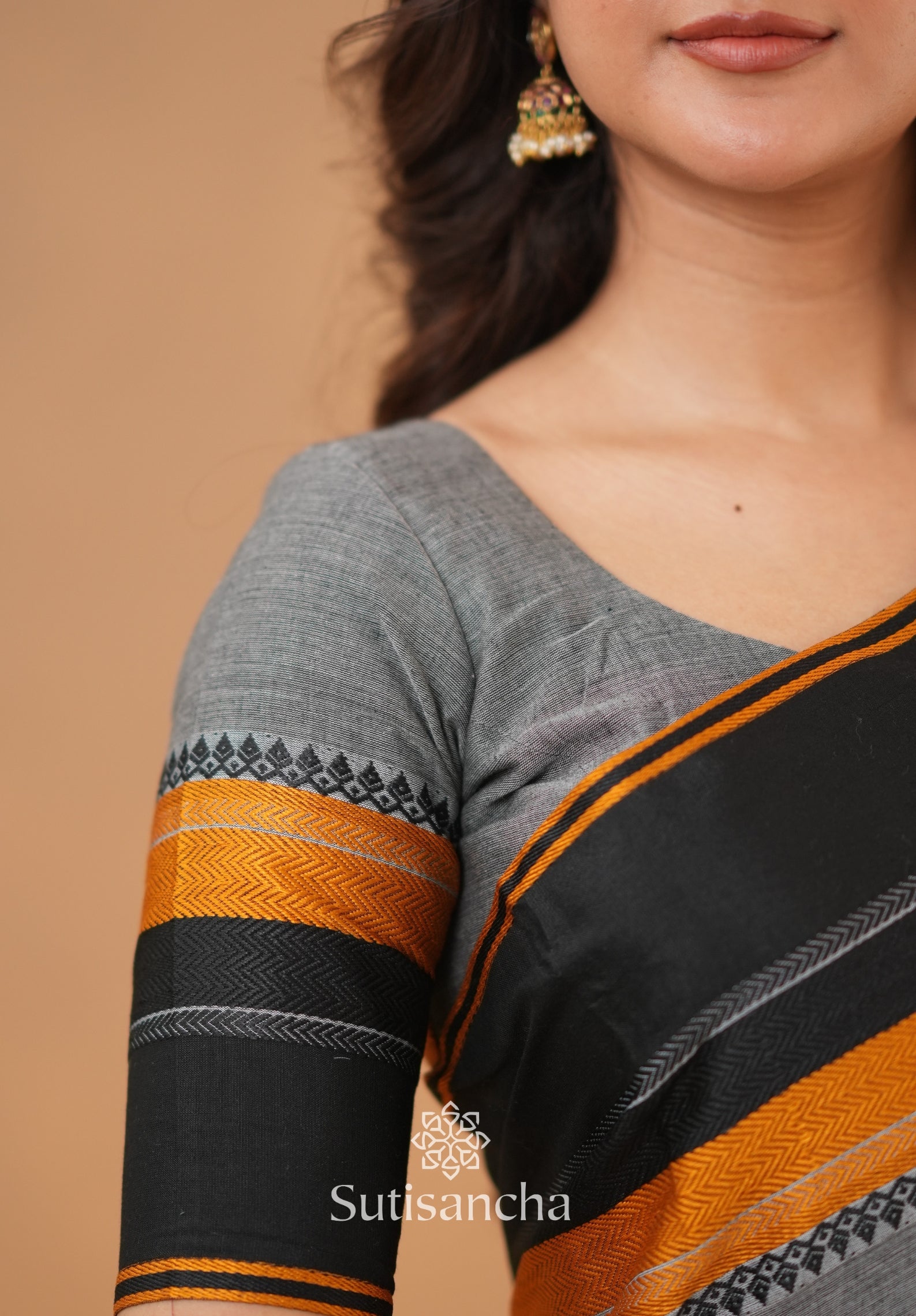 Sutisancha Handwoven Bliss Bengal Cotton Saree