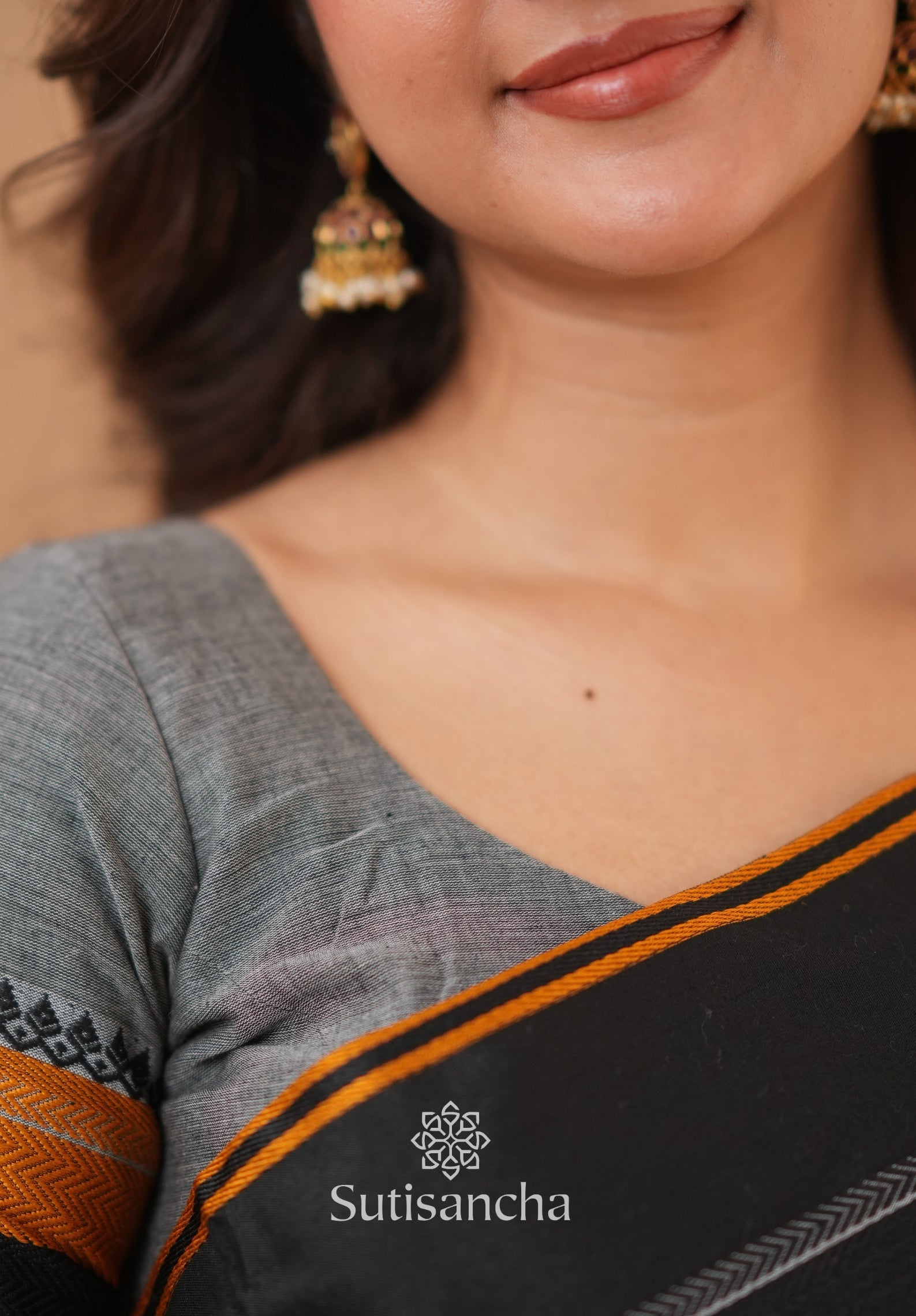 Sutisancha Handwoven Bliss Bengal Cotton Saree