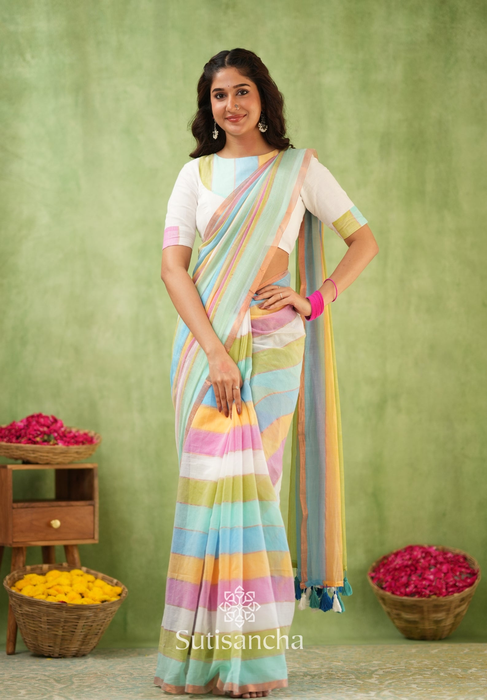 Threads of Joy – Multicolor Mul Cotton Magic