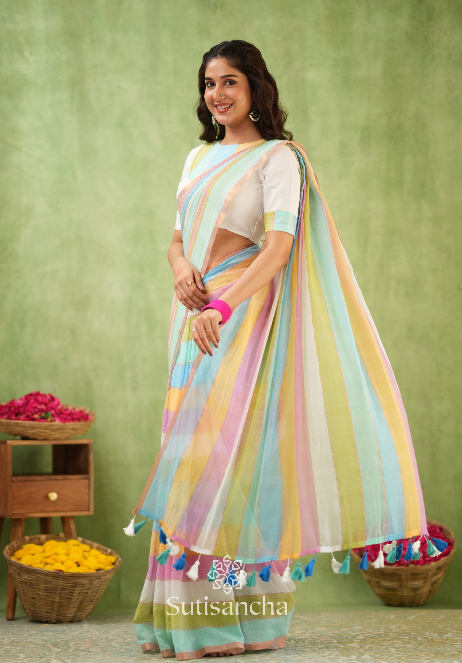 Threads of Joy – Multicolor Mul Cotton Magic
