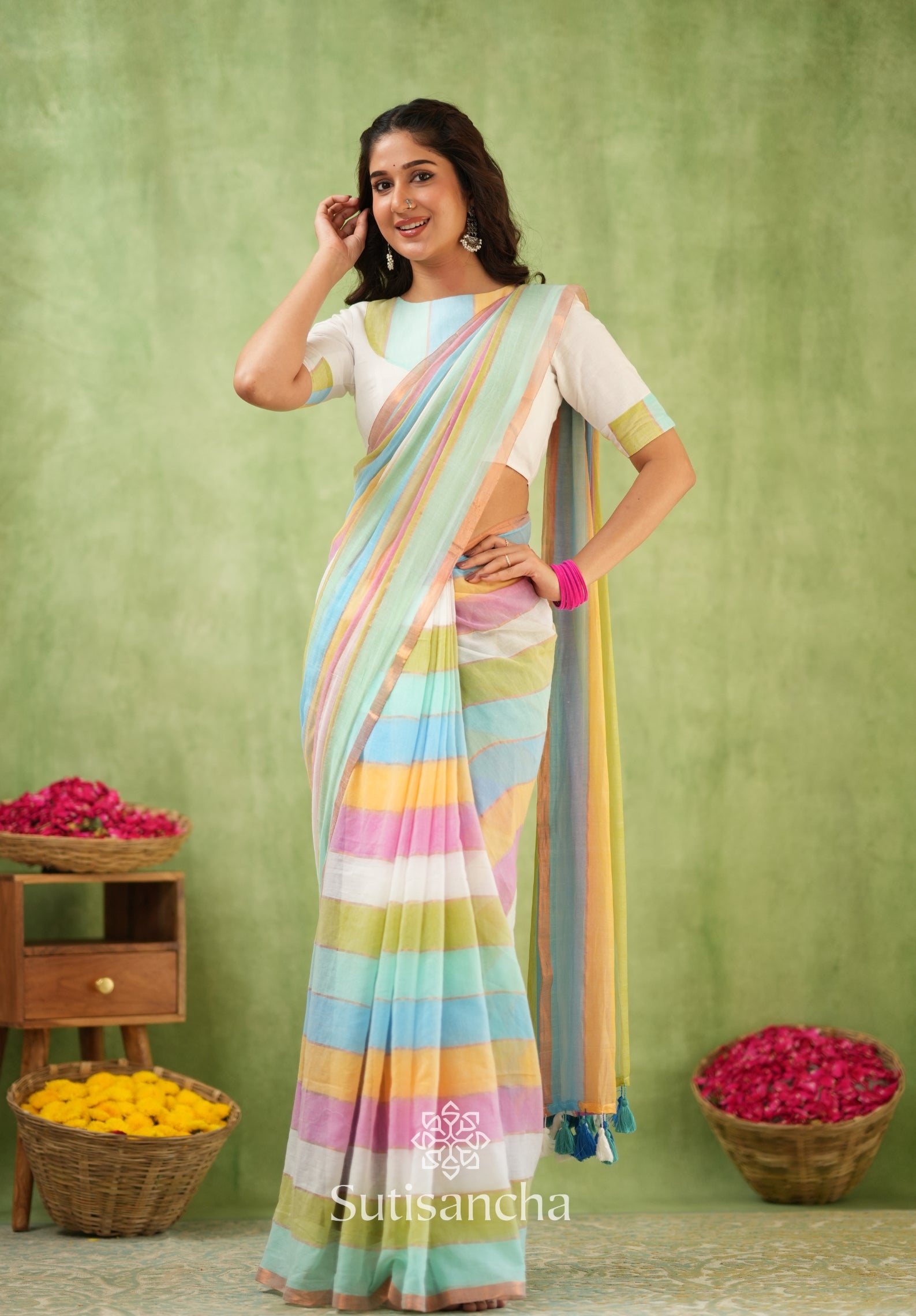 Threads of Joy – Multicolor Mul Cotton Magic