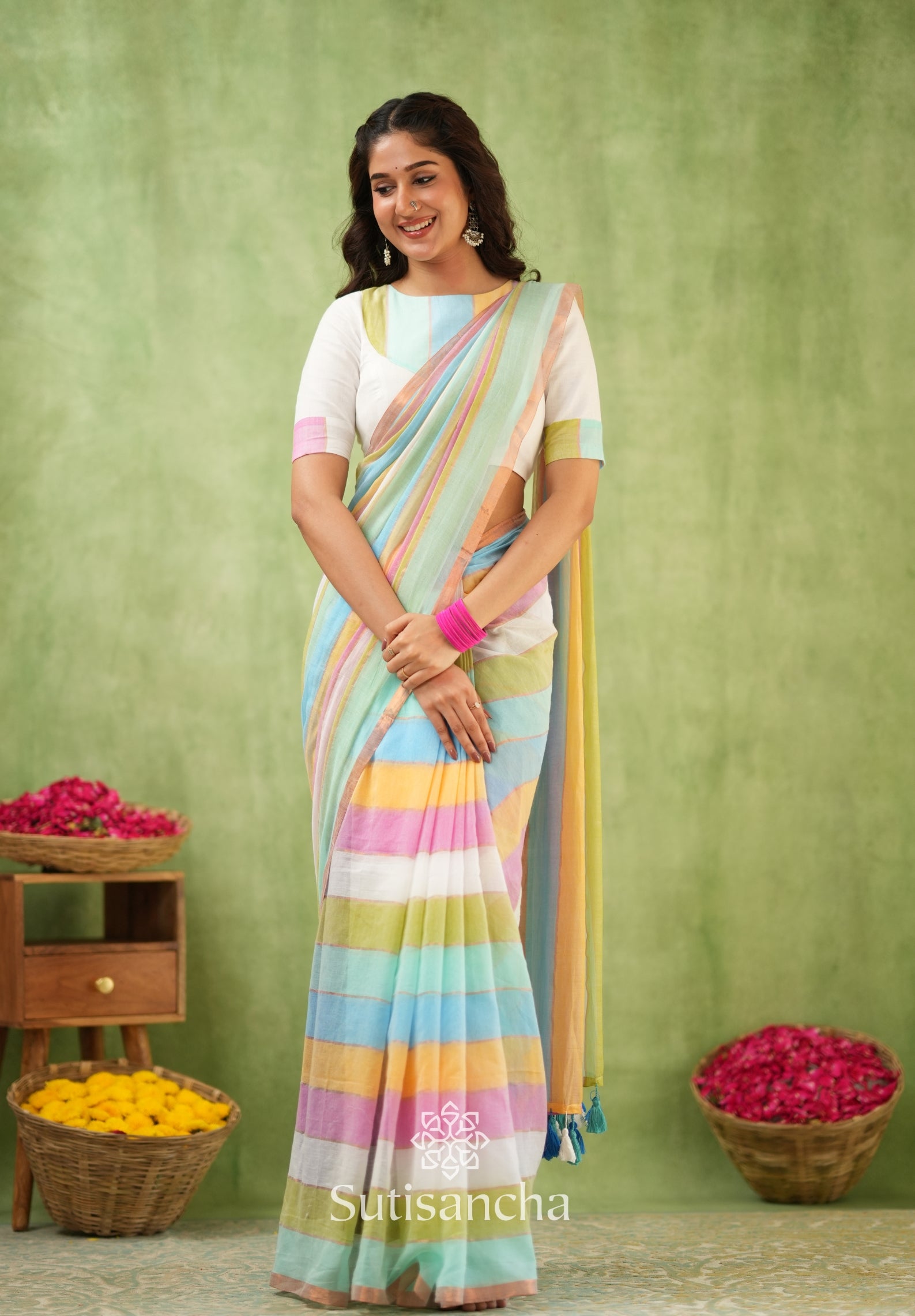 Threads of Joy – Multicolor Mul Cotton Magic