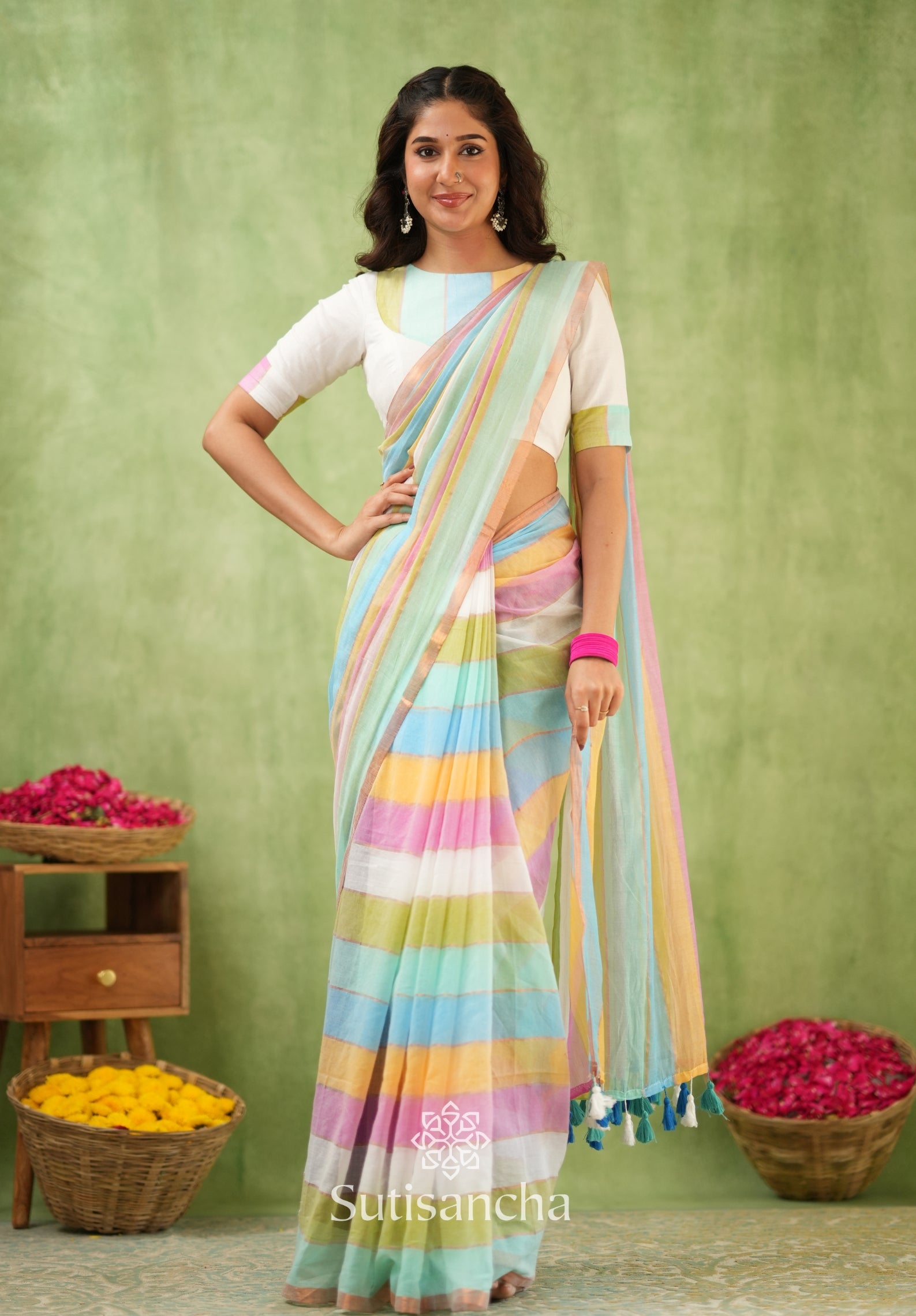 Threads of Joy – Multicolor Mul Cotton Magic