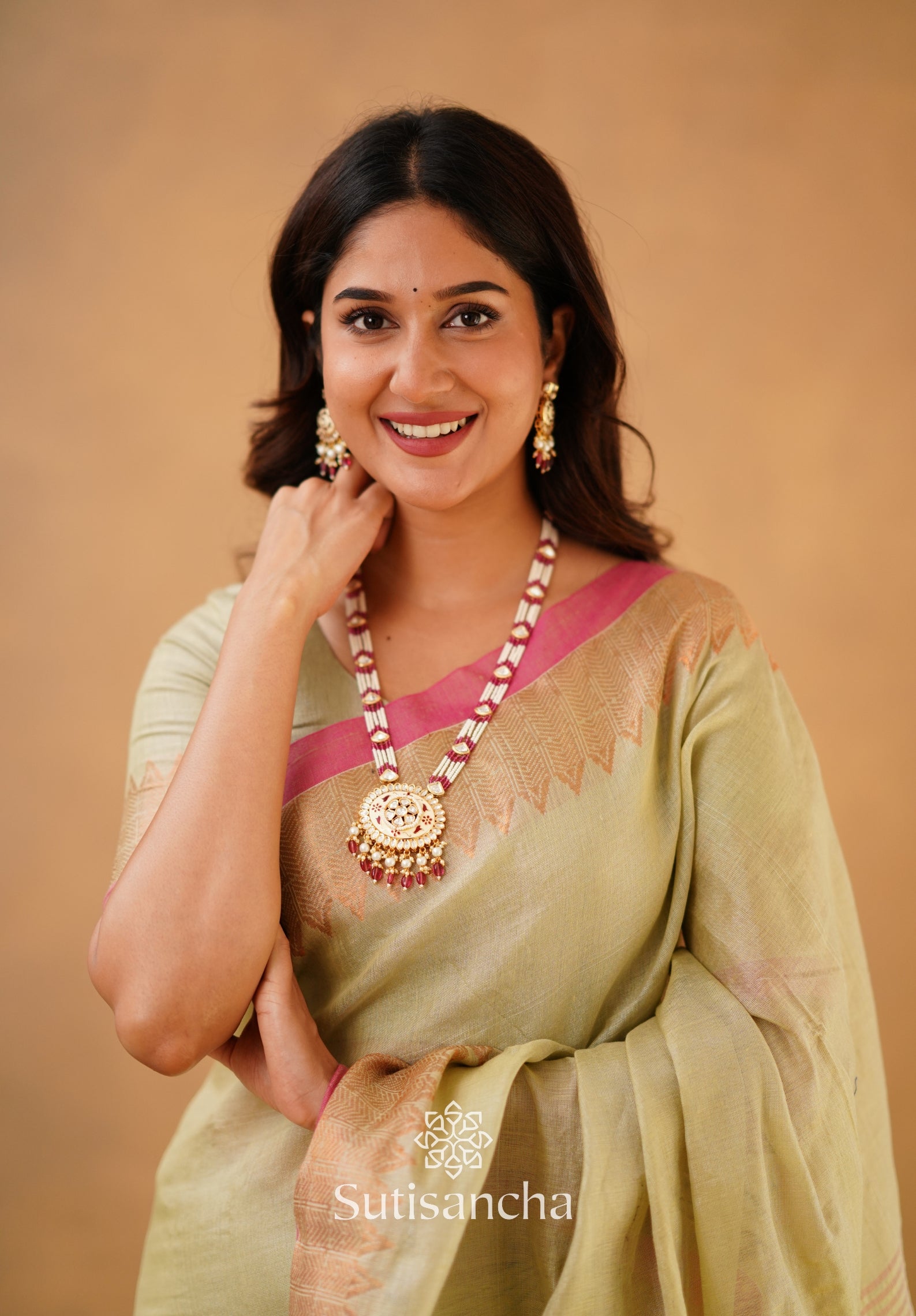 Sutisancha Handloom Cotton Designer Tissue Saree