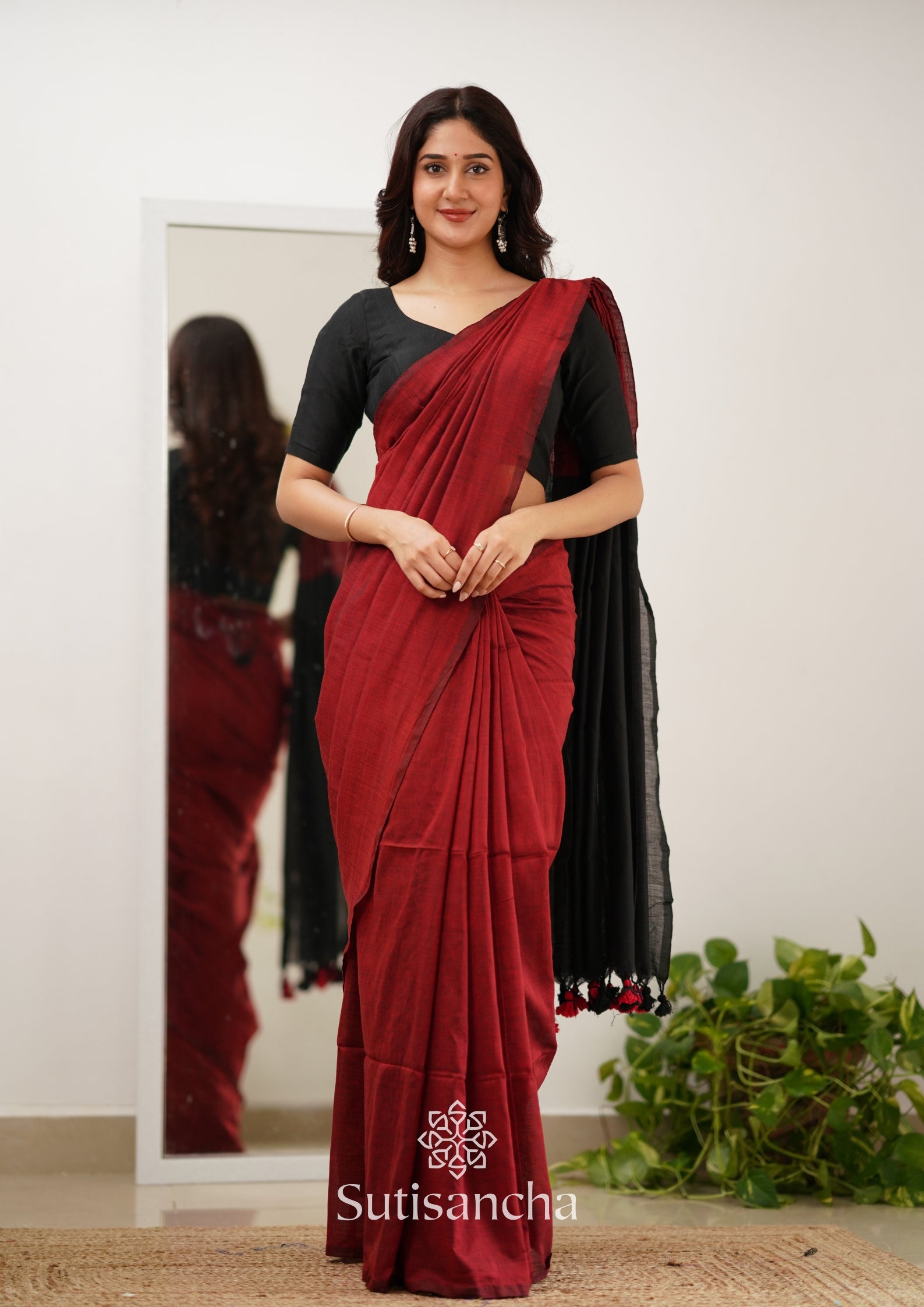 how to tie cotton saree