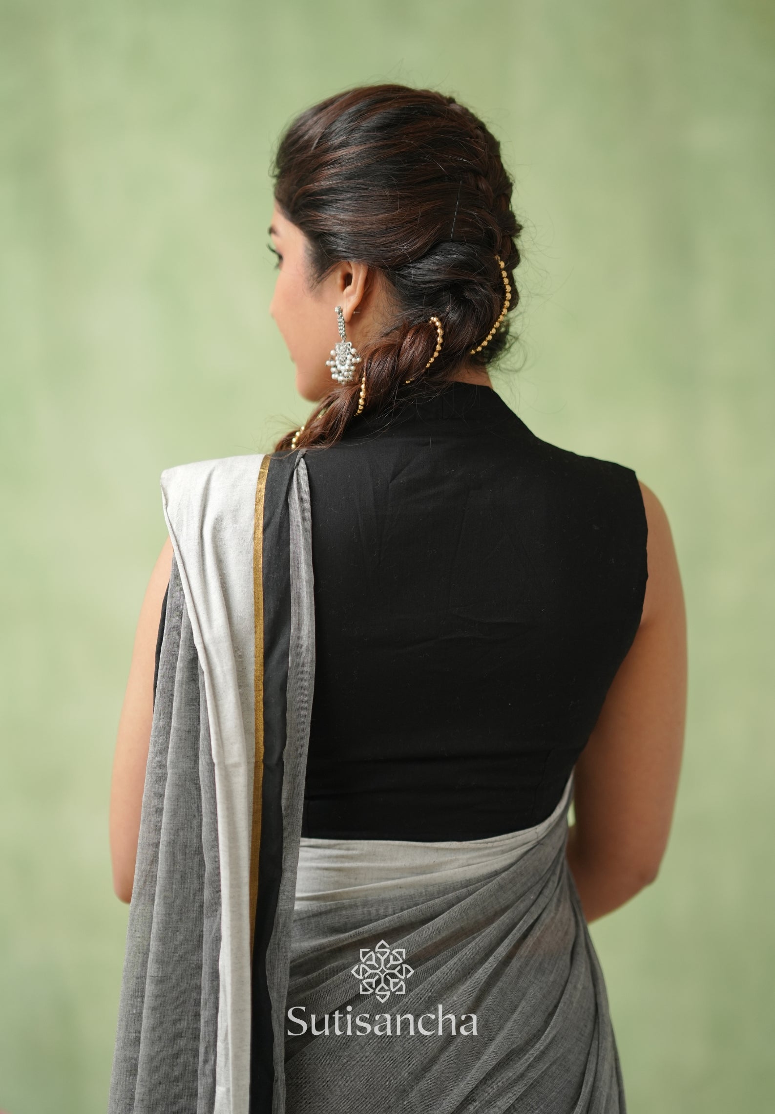 Luminous Charm Mul Saree