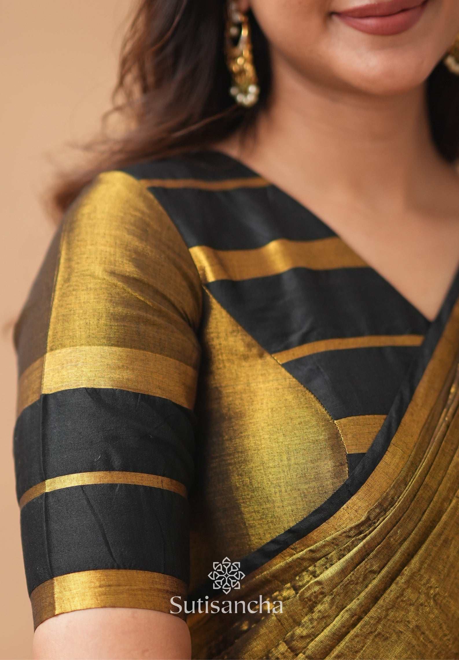 Soft Sheen Tissue Cotton Saree with Fluid Drape