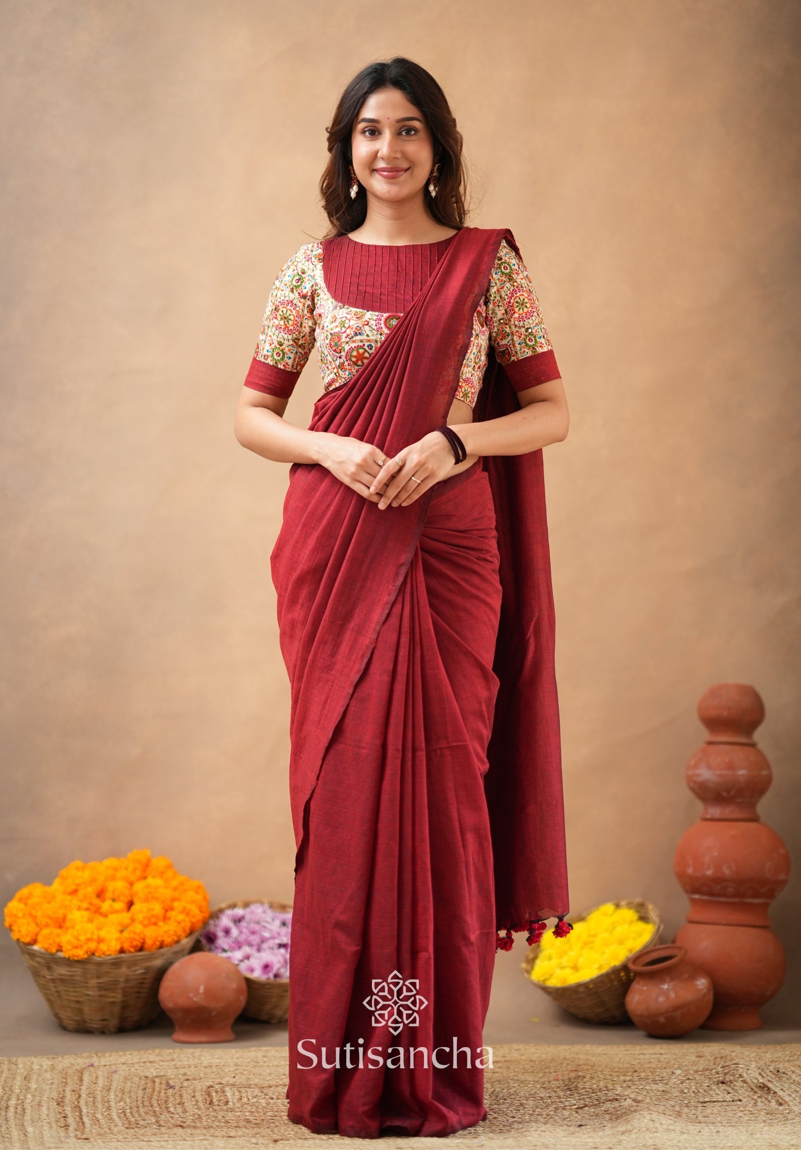 SUTRA Premium Cotton Saree