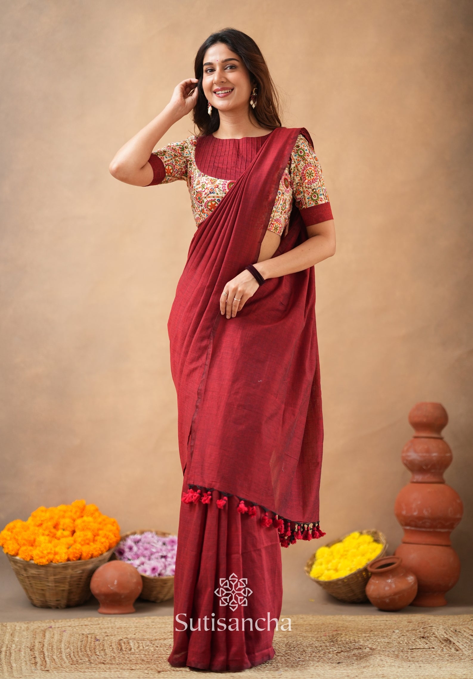 SUTRA Premium Cotton Saree
