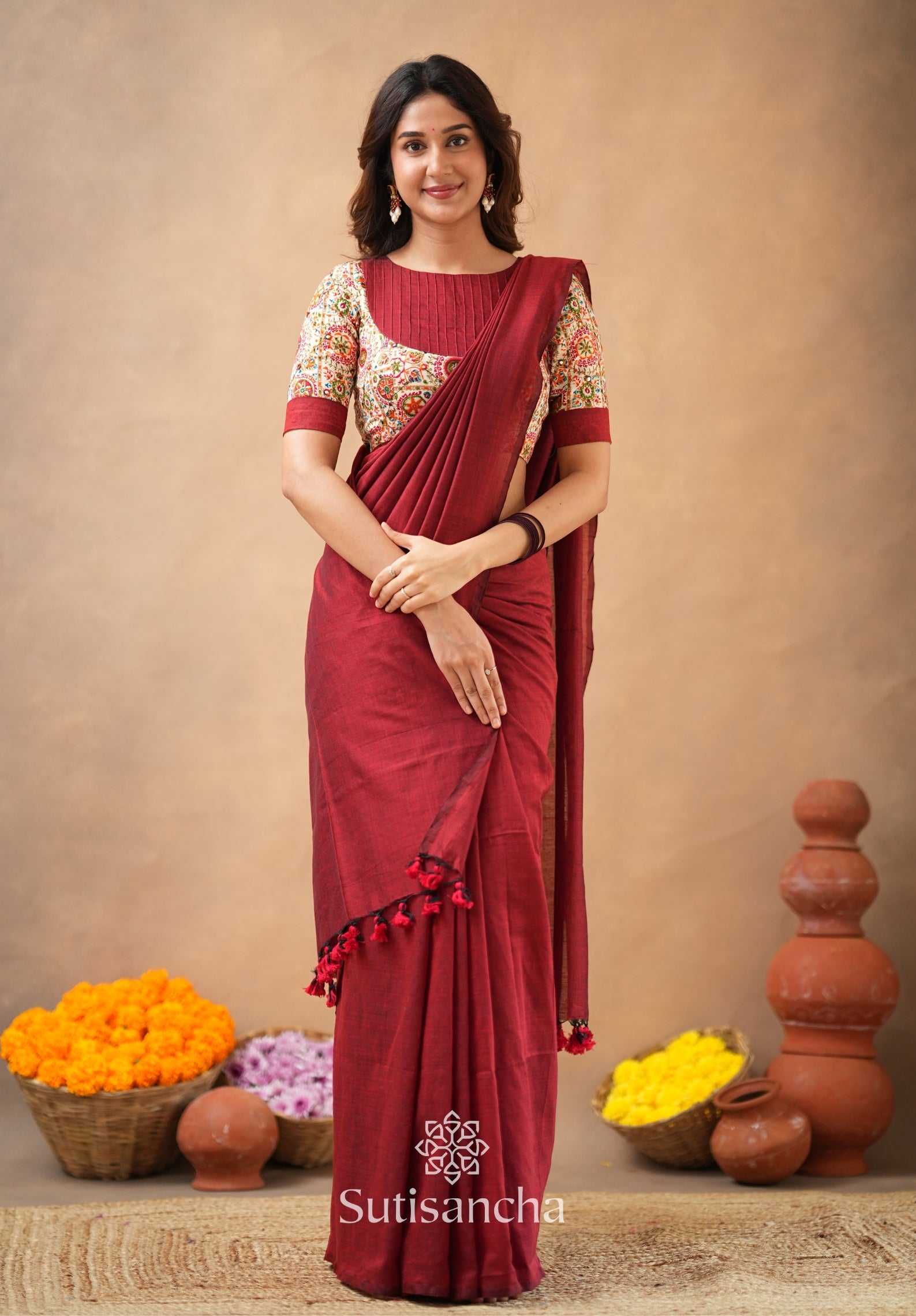 SUTRA Premium Cotton Saree