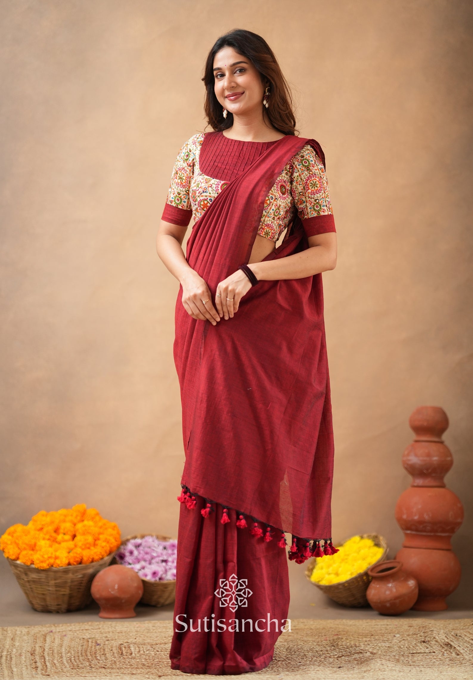 SUTRA Premium Cotton Saree