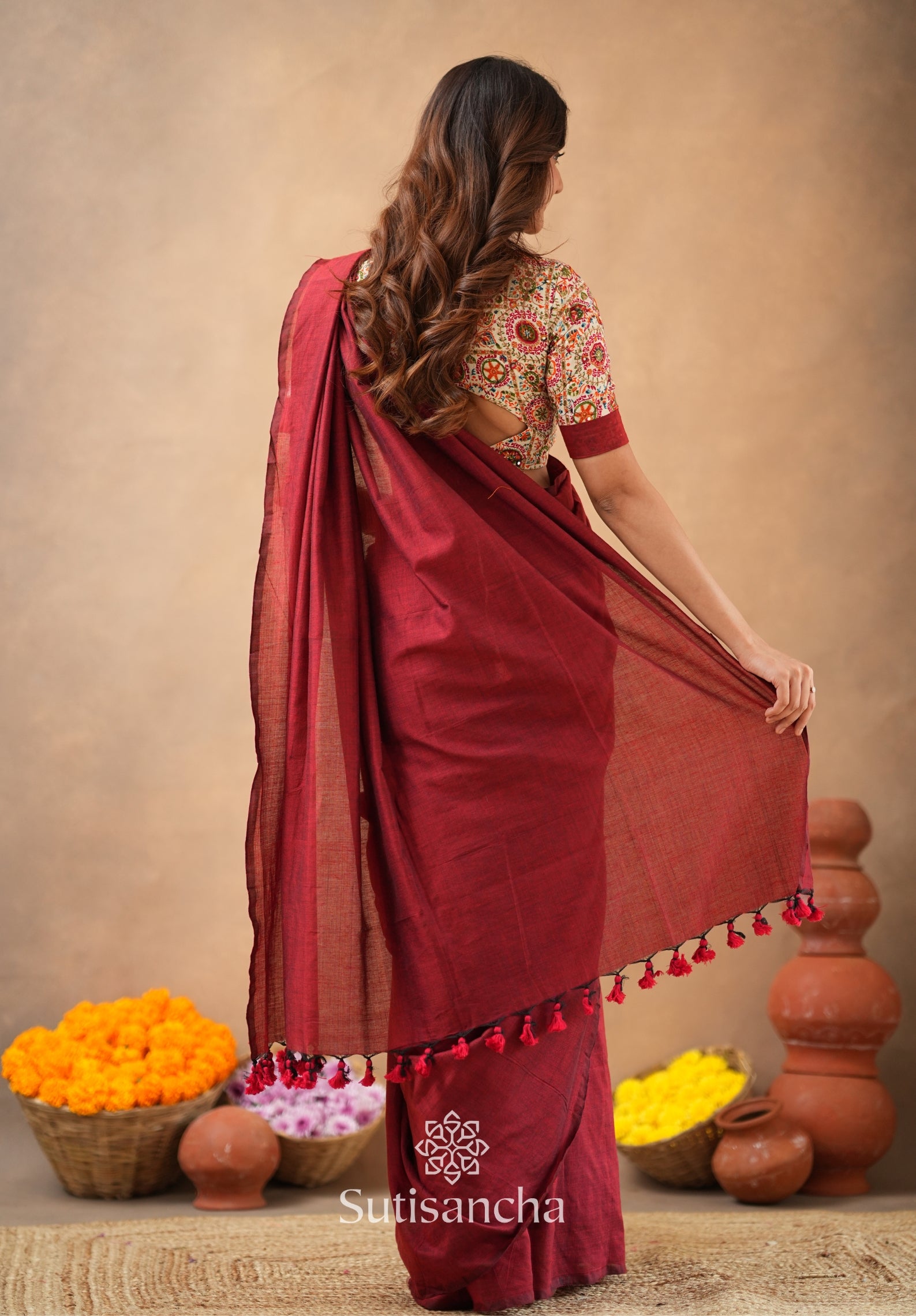 SUTRA Premium Cotton Saree