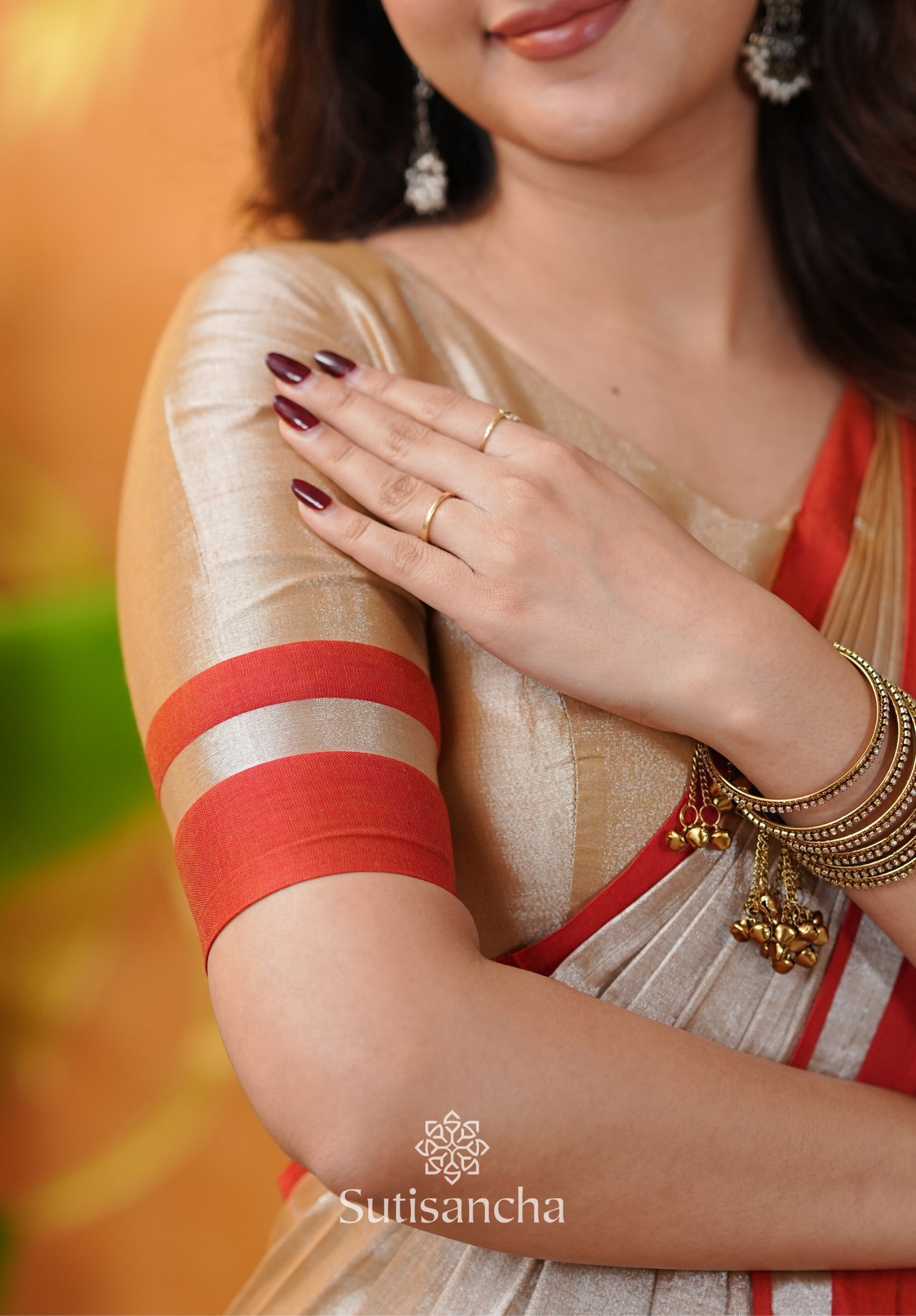 Soft Sheen Tissue Cotton Saree with Fluid Drape