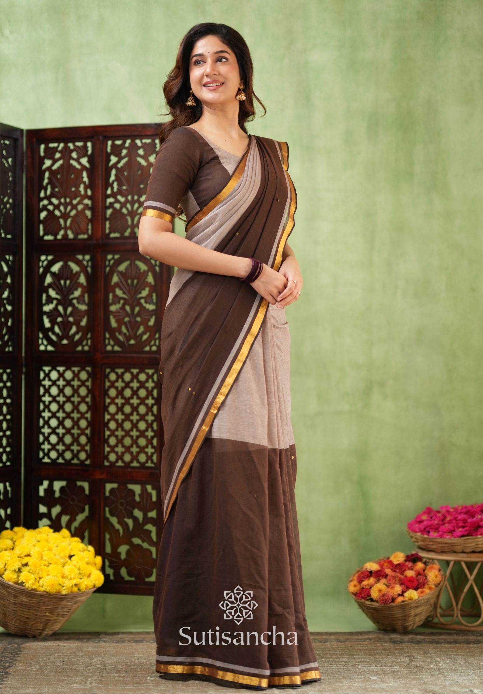 Regal Border Mul Cotton Saree